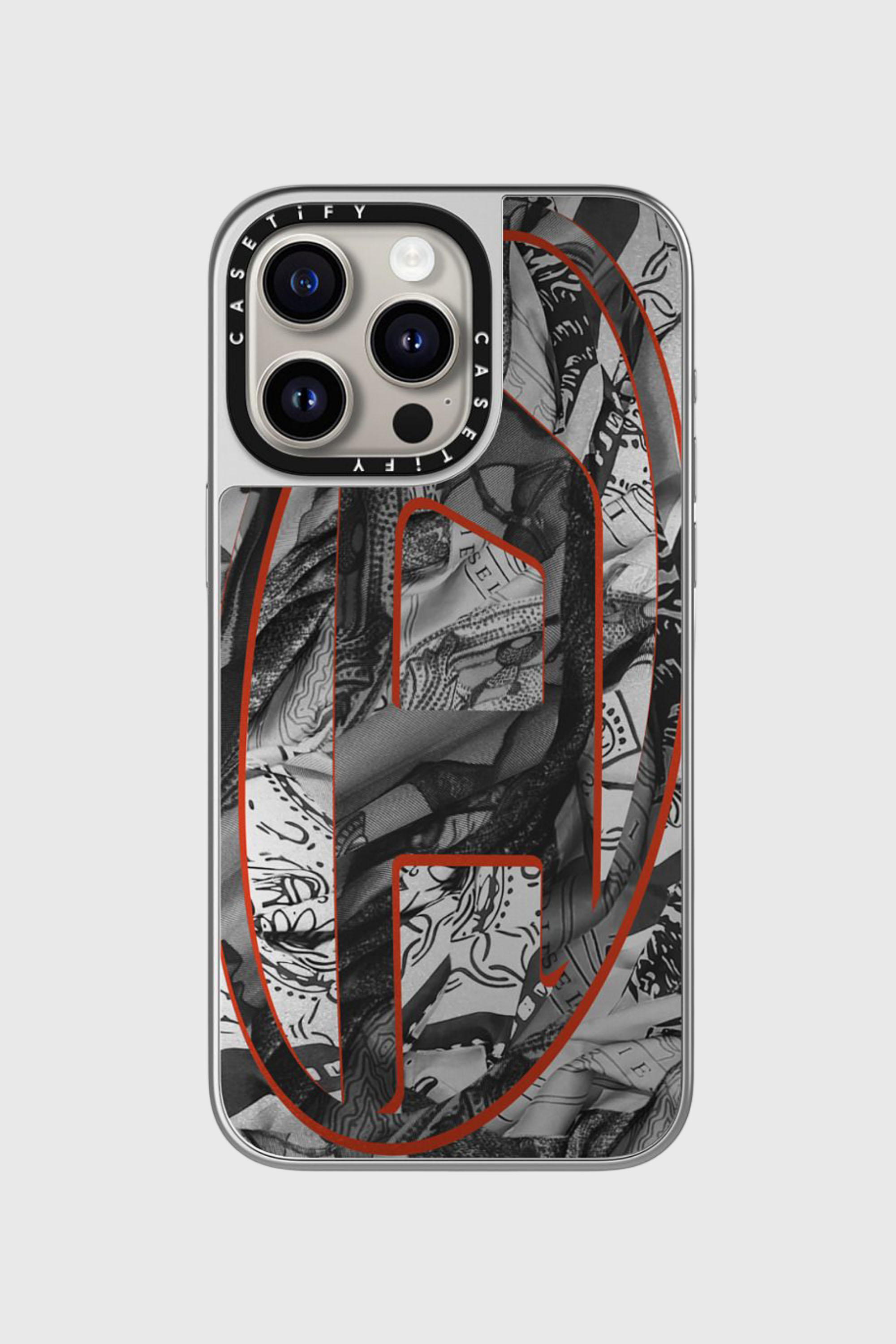 Diesel - 60337 CASETIFY MOULDED CASE, Unisex MagSafe Bandana-H&uuml;lle iPhone 15 Pro Max in Bunt/Schwarz - 2