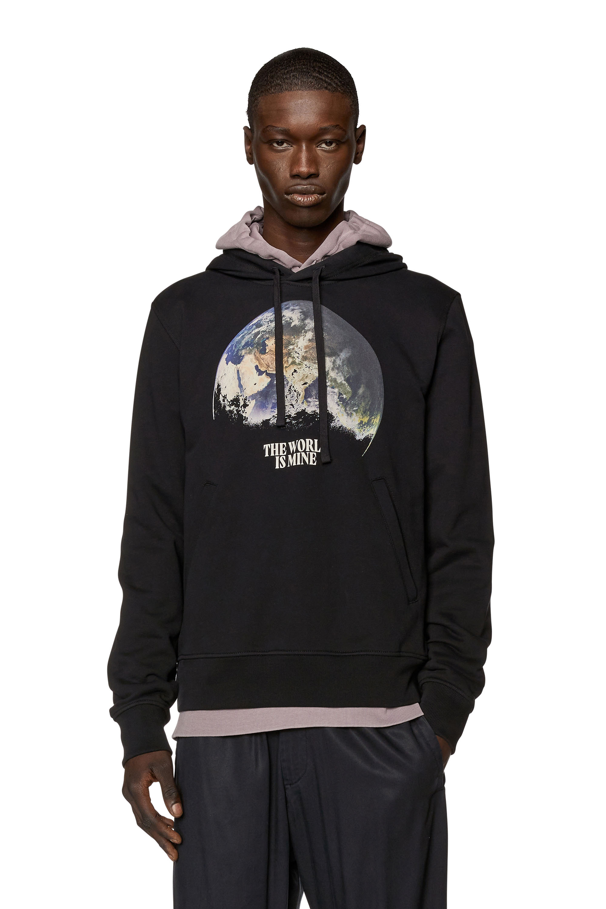 Diesel - S-GINN-WELT-HOOD, Schwarz - Image 1