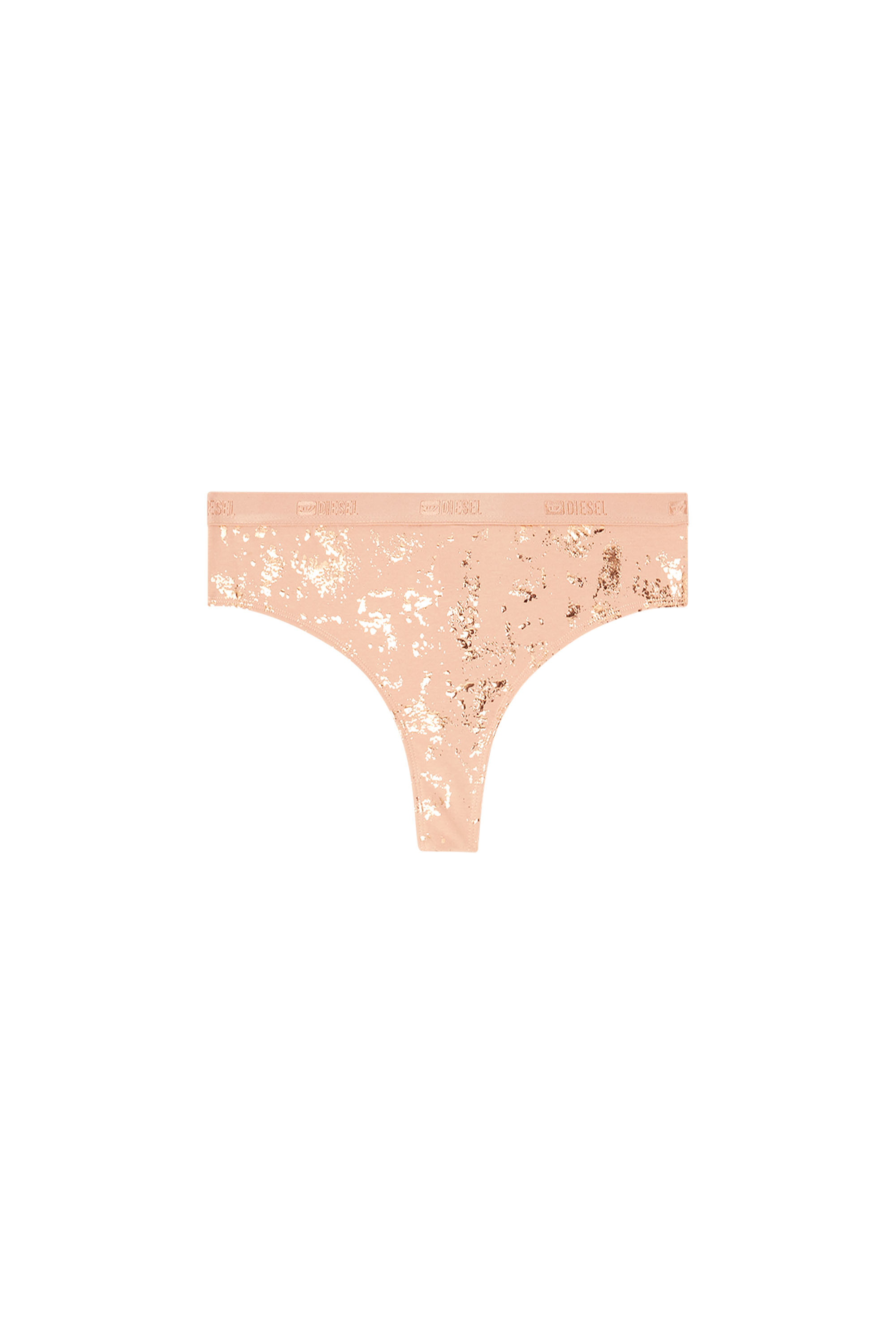 Diesel - STARS-GFT, Damen String-Tanga aus Stretch-Baumwolle mit Metallic-Effekt in null - 2