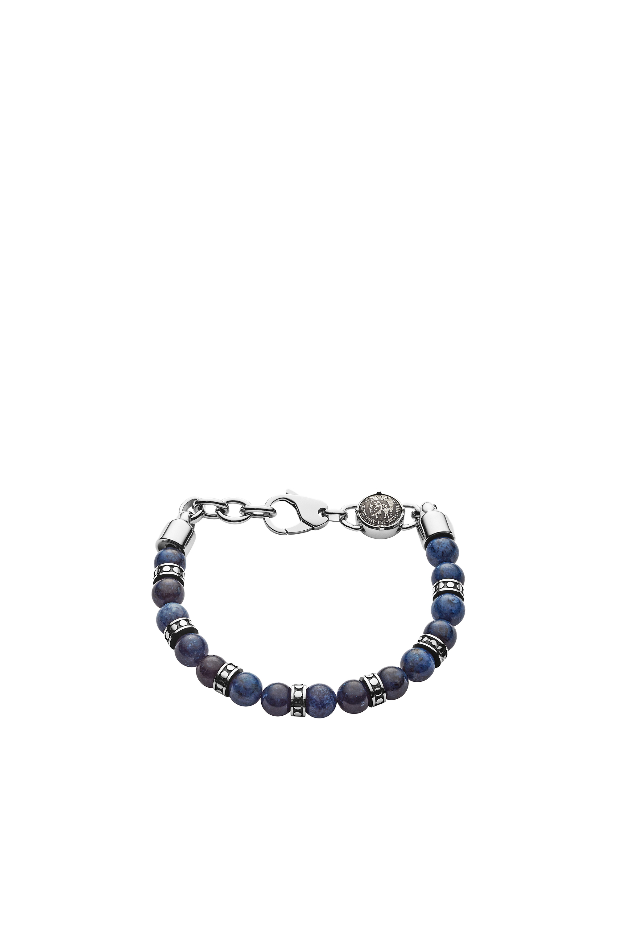 Diesel - DX1165, Herren Armband mit blauen afrikanischen Schmuckperlen in Blau - 1