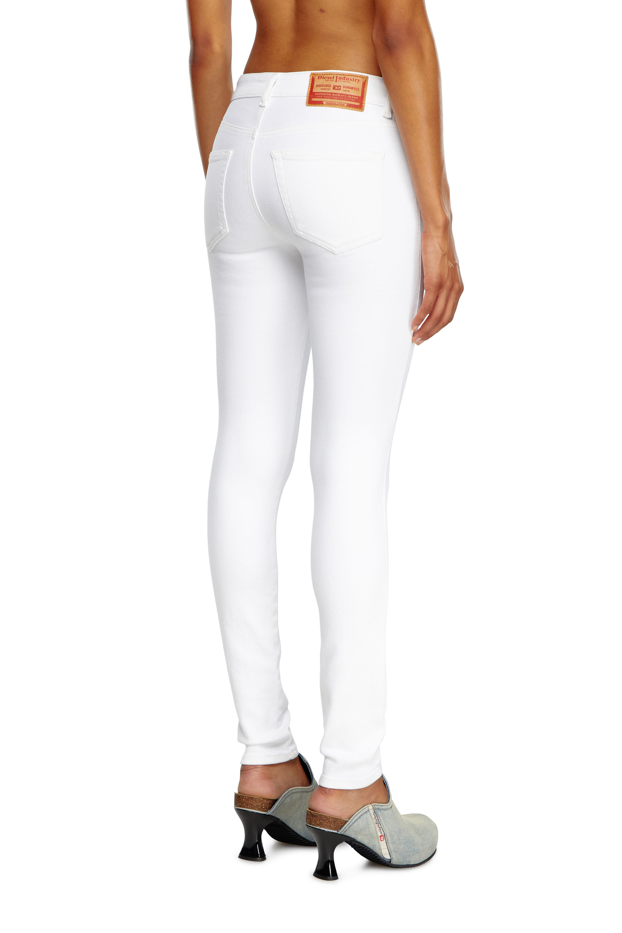 Diesel - Super skinny Jeans 2017 Slandy 09F90, Weiß - Image 2