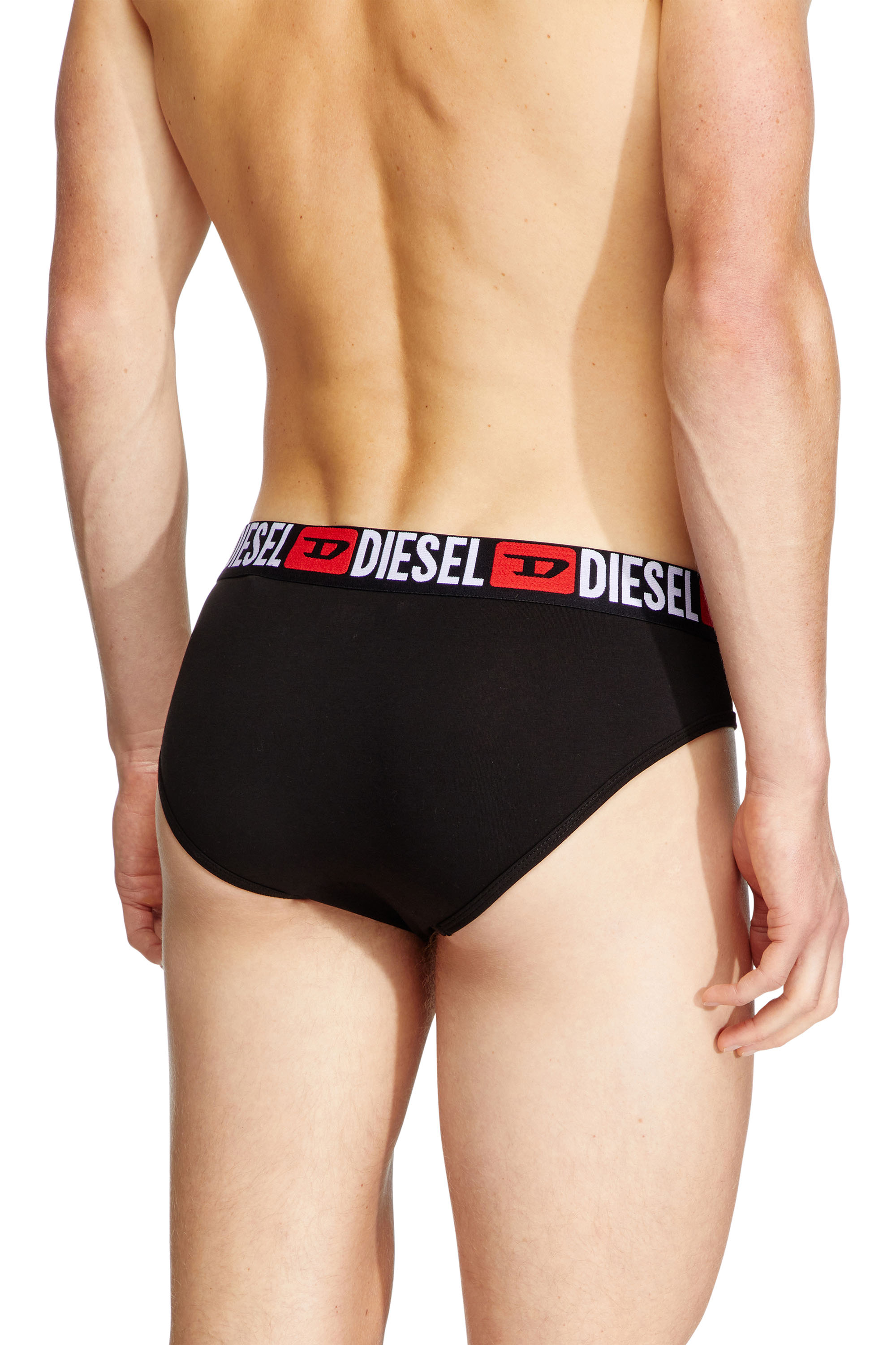 Diesel - UMBR-ANDRETHREEPACK, Herren Einfarbige Briefs im Dreierpack in Schwarz - 4