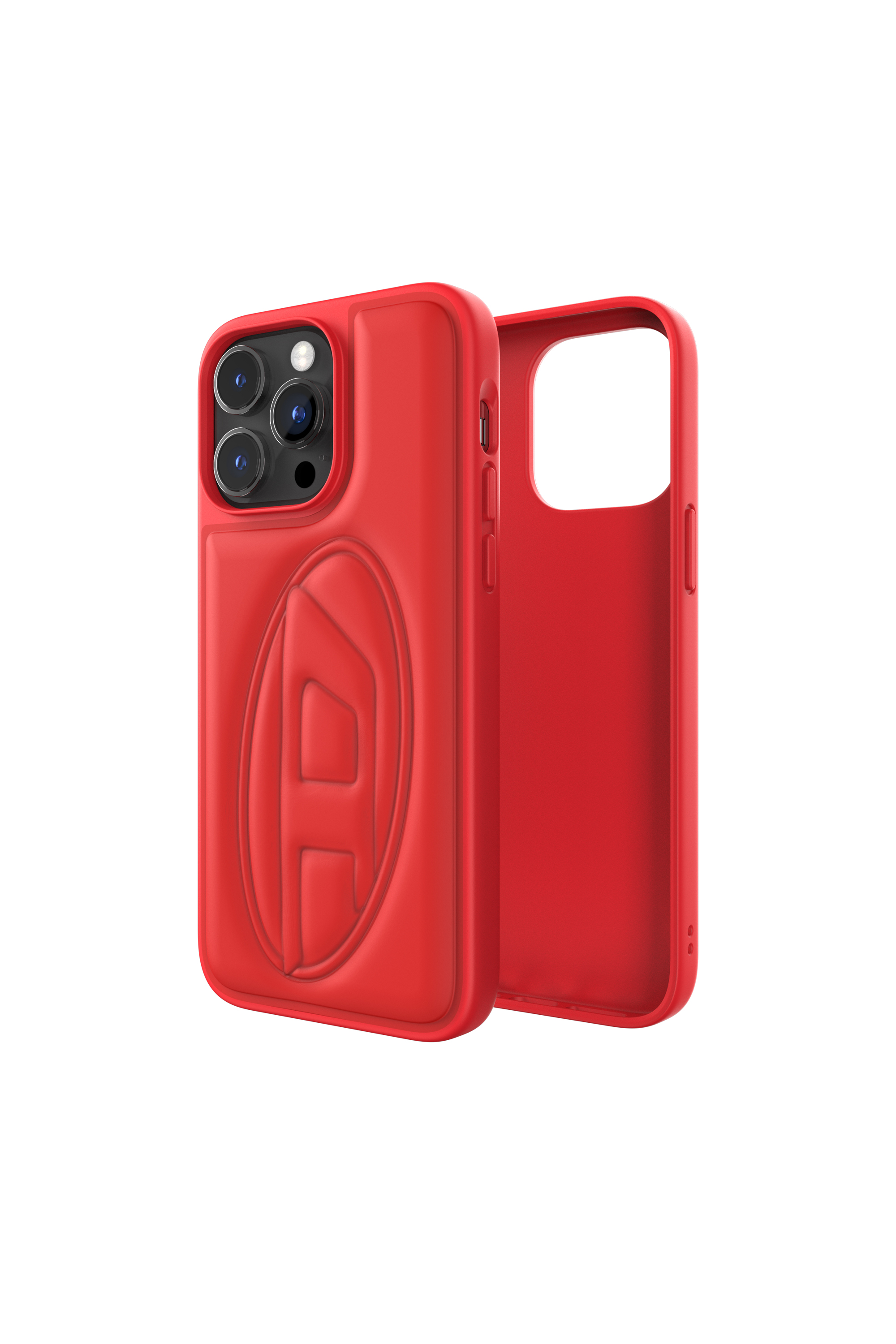 Diesel - 50267 MOULDED CASE, Unisex Handycase oval D für iPhone 14 Pro Max in Rot - 1