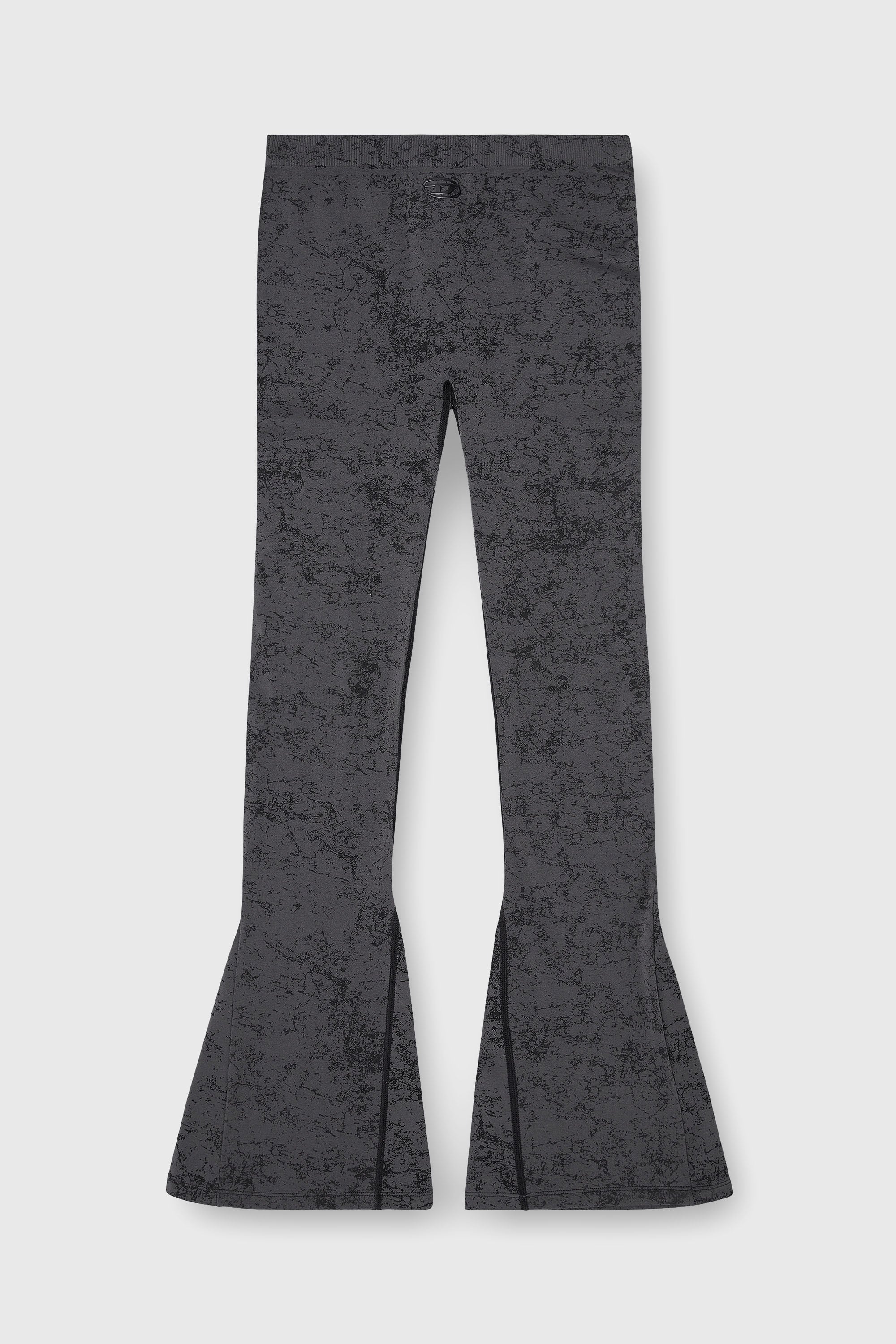 Diesel - CORNELIA-UTLT, Damen Fared leggings mit Utility-Print in Dunkelgrau - 2