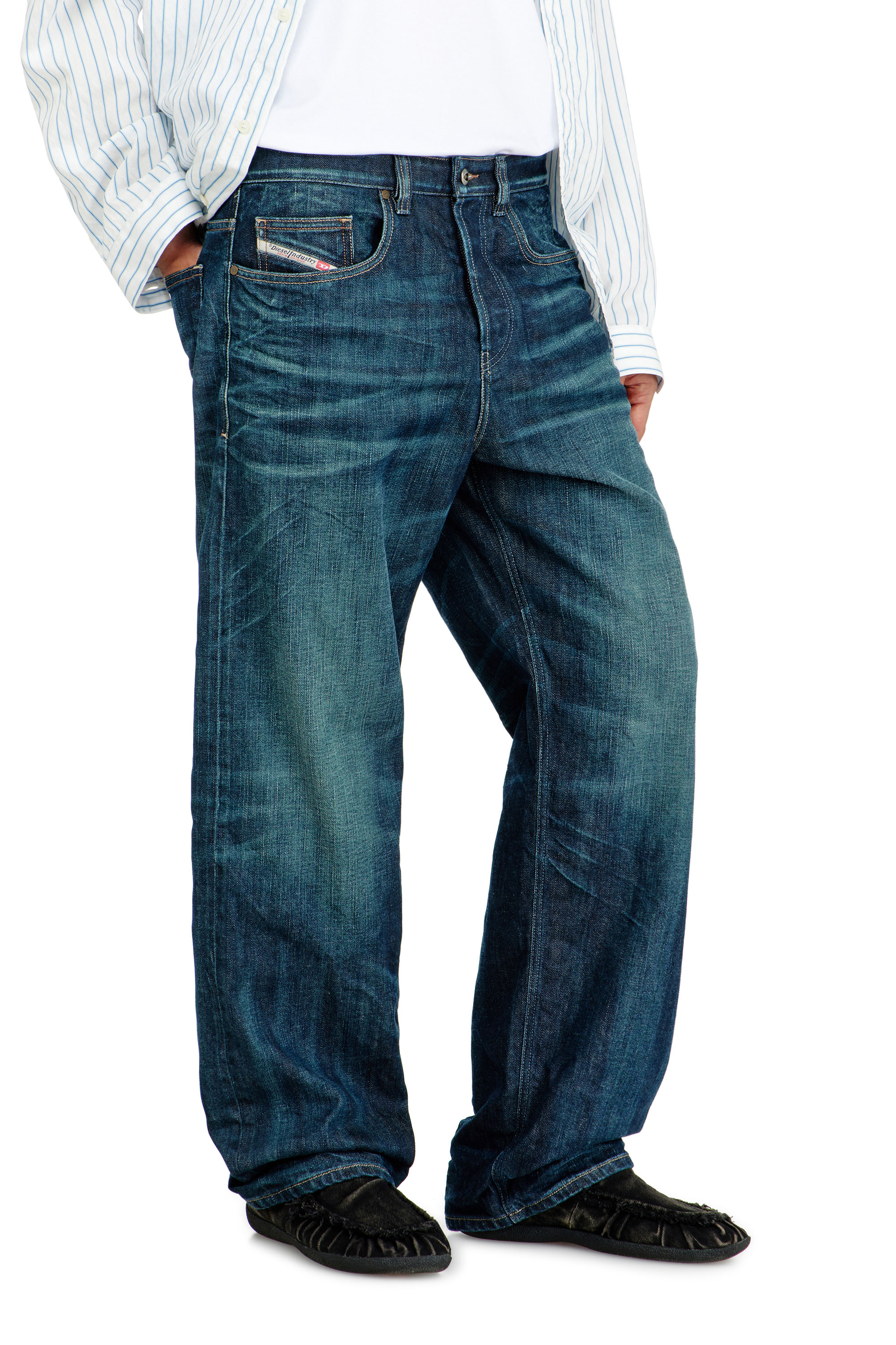 Diesel - Herren Relaxed Jeans 2001 D-Macro 09Q04, Dunkelblau - 7