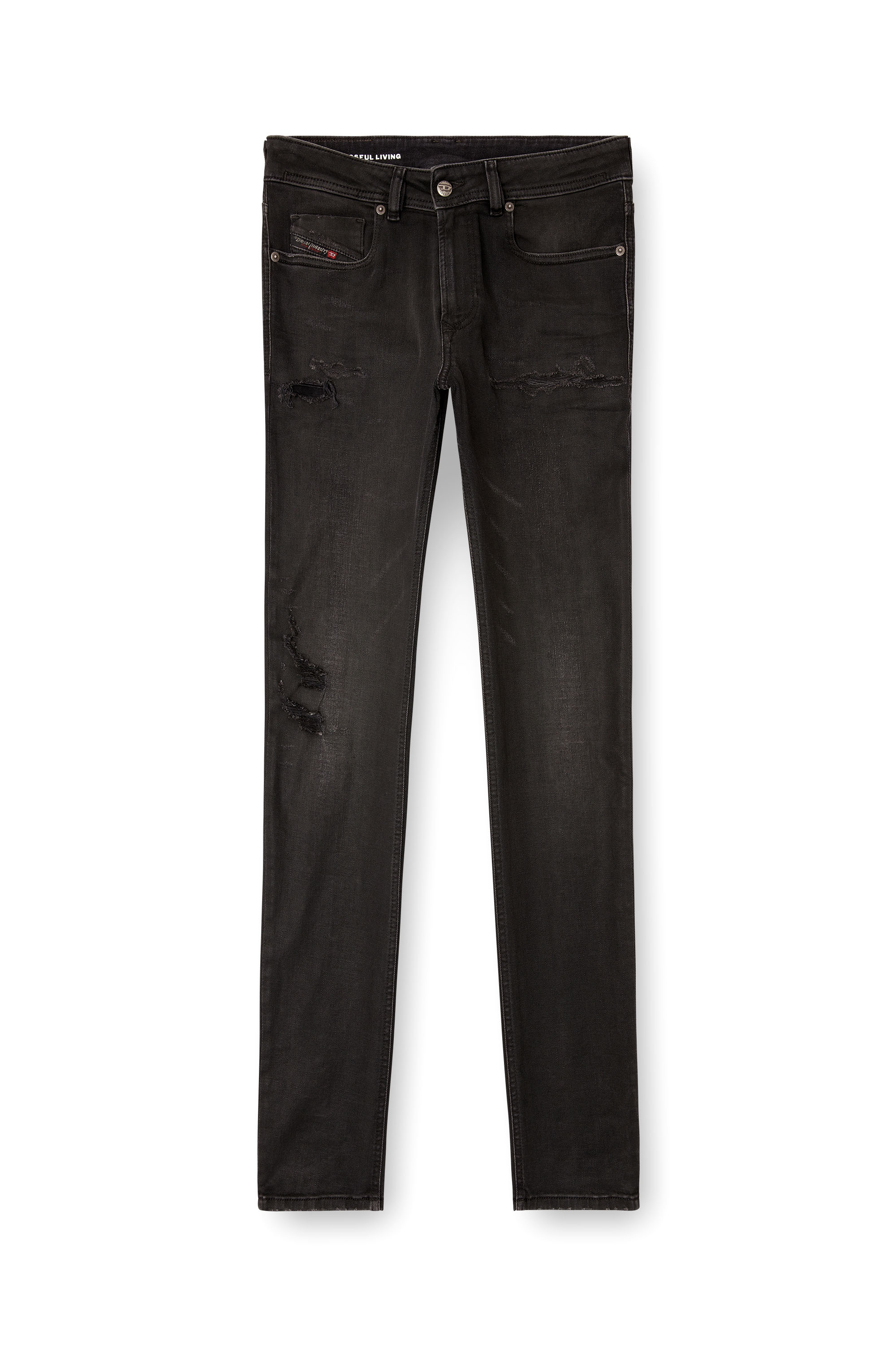 Diesel - Herren Skinny Jeans 1979 Sleenker 068SG, Schwarz/Dunkelgrau - 2