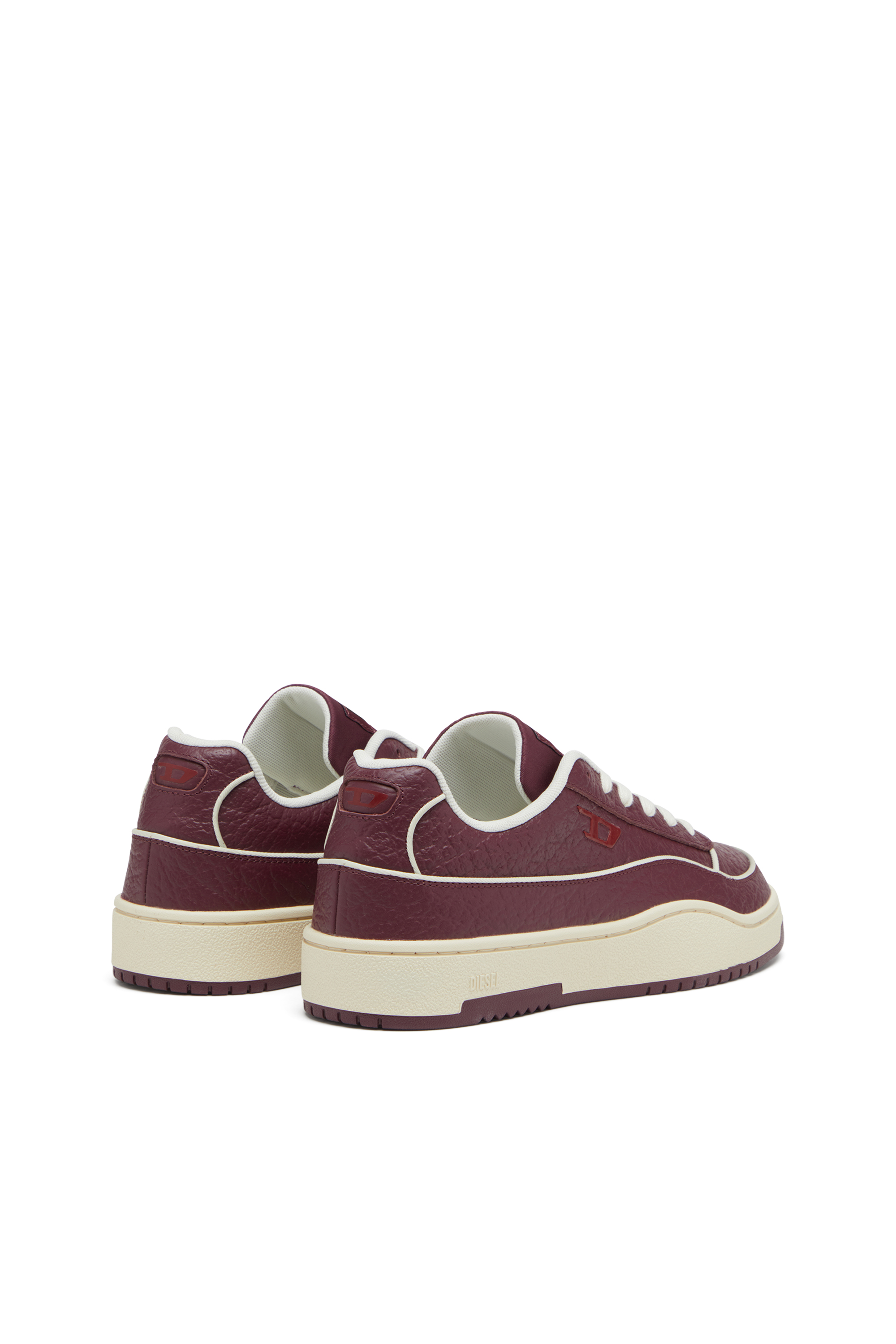 S-TRACKER-D LOW, Burgunderrot Diesel - S-TRACKER-D LOW, Herren S-Tracker-D-Sneakers aus strukturiertem Leder in Burgunderrot - 3