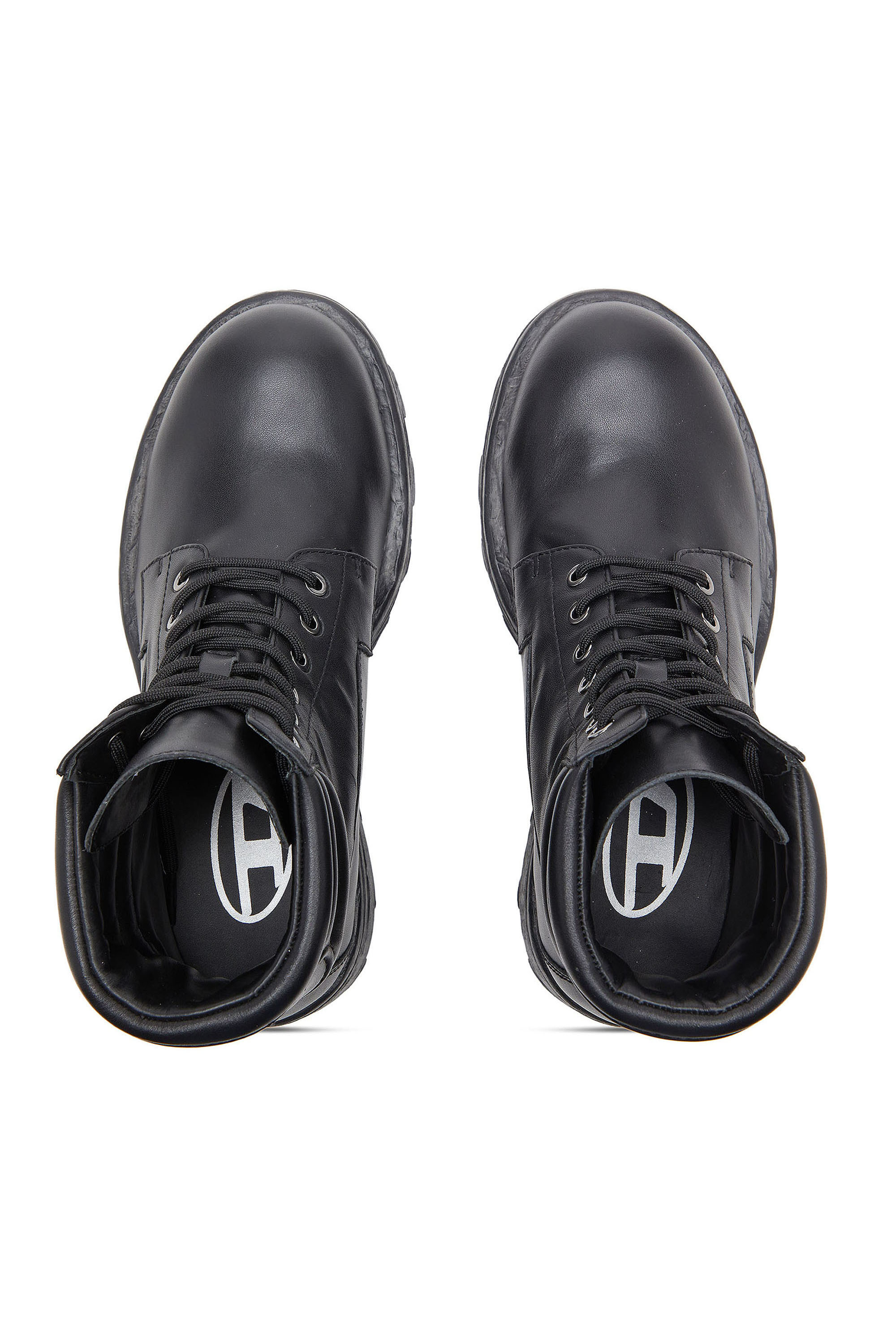 Diesel - D-HAMMER LACE UP, Herren D-Hammer - Combat-Boots aus Leder in Schwarz - 4