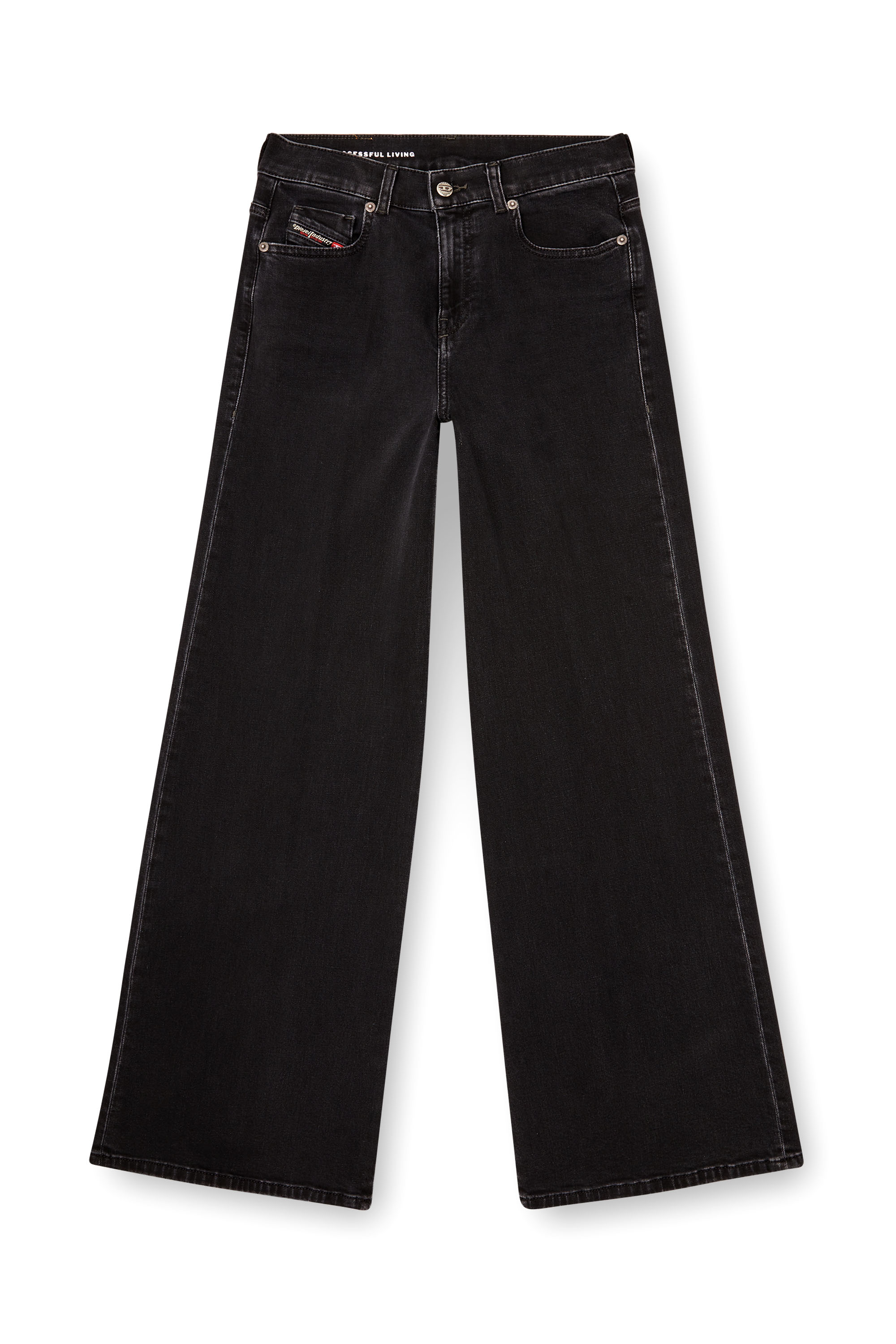 Flare Jeans 1978 D-Akemi 09M69, Schwarz/Dunkelgrau Diesel - Damen Flare Jeans 1978 D-Akemi 09M69, Schwarz/Dunkelgrau - 2