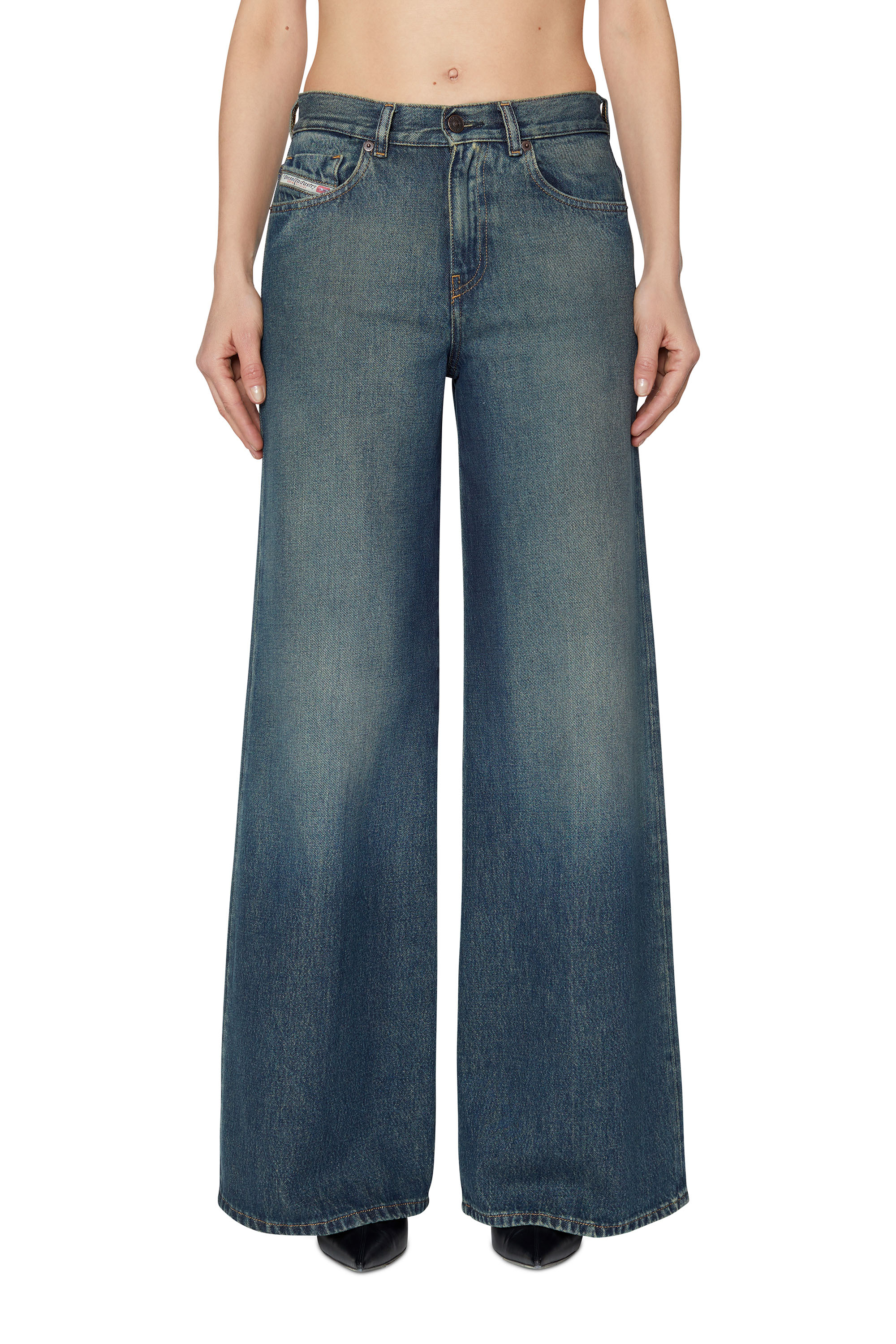 1978 09C04 Bootcut and Flare Jeans, Dunkelblau - Jeans
