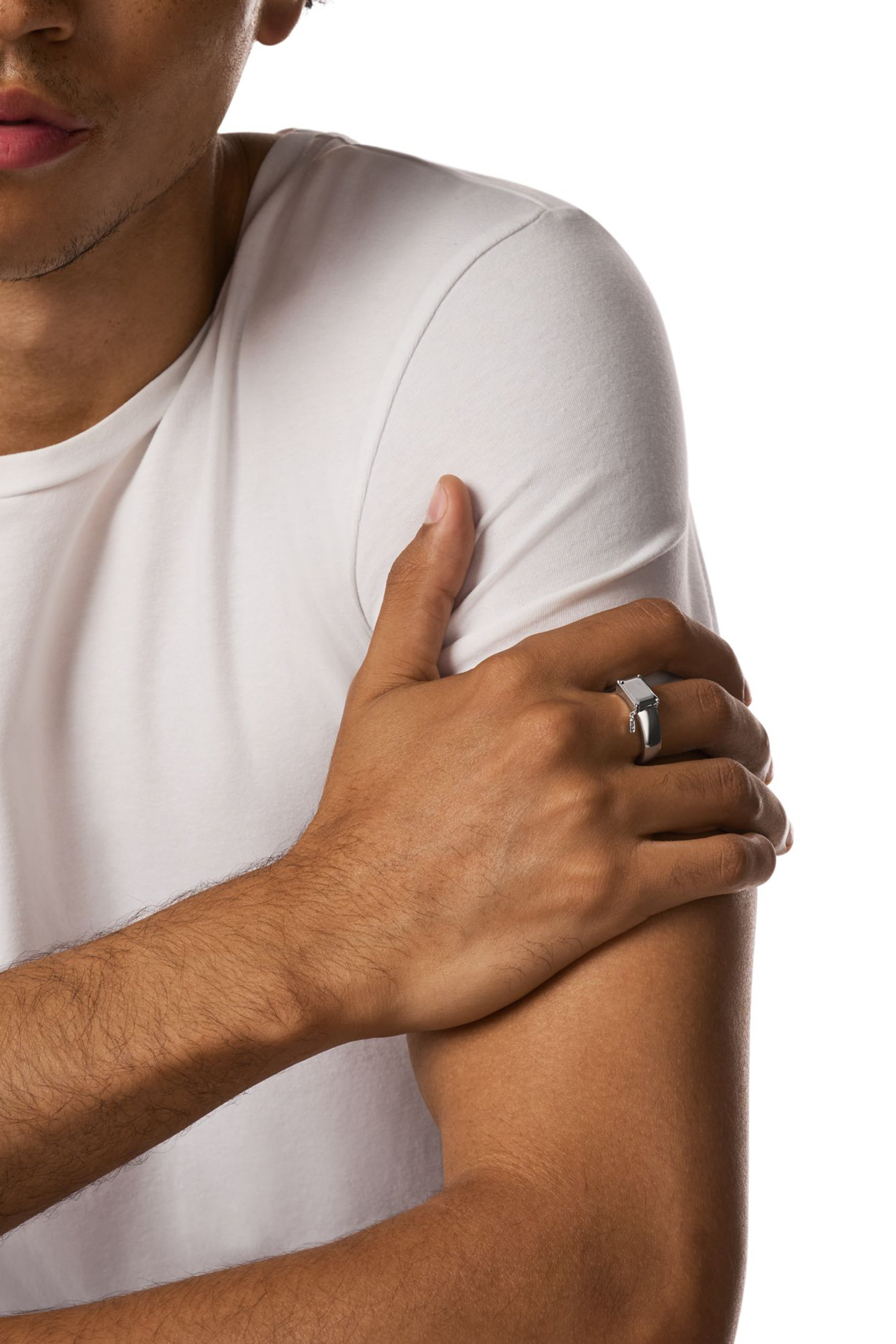 Diesel - DL1365040 STERLING SILVER JEWEL, Unisex Sterlingsilber-Zentralfokus-Ring in Silber - 4