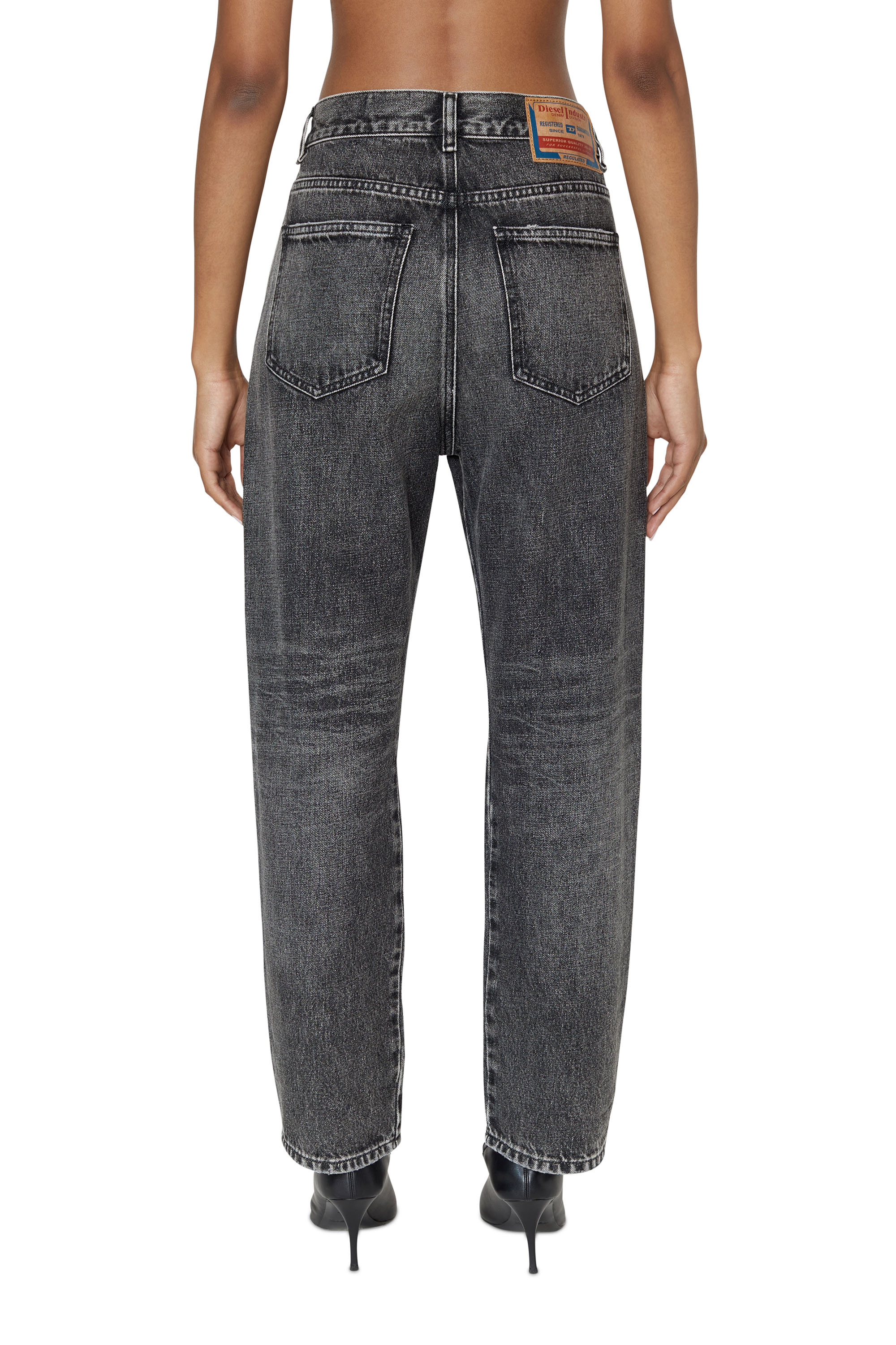 Diesel - 2016 D-Air 007C4 Boyfriend Jeans, Schwarz/Dunkelgrau - Image 2
