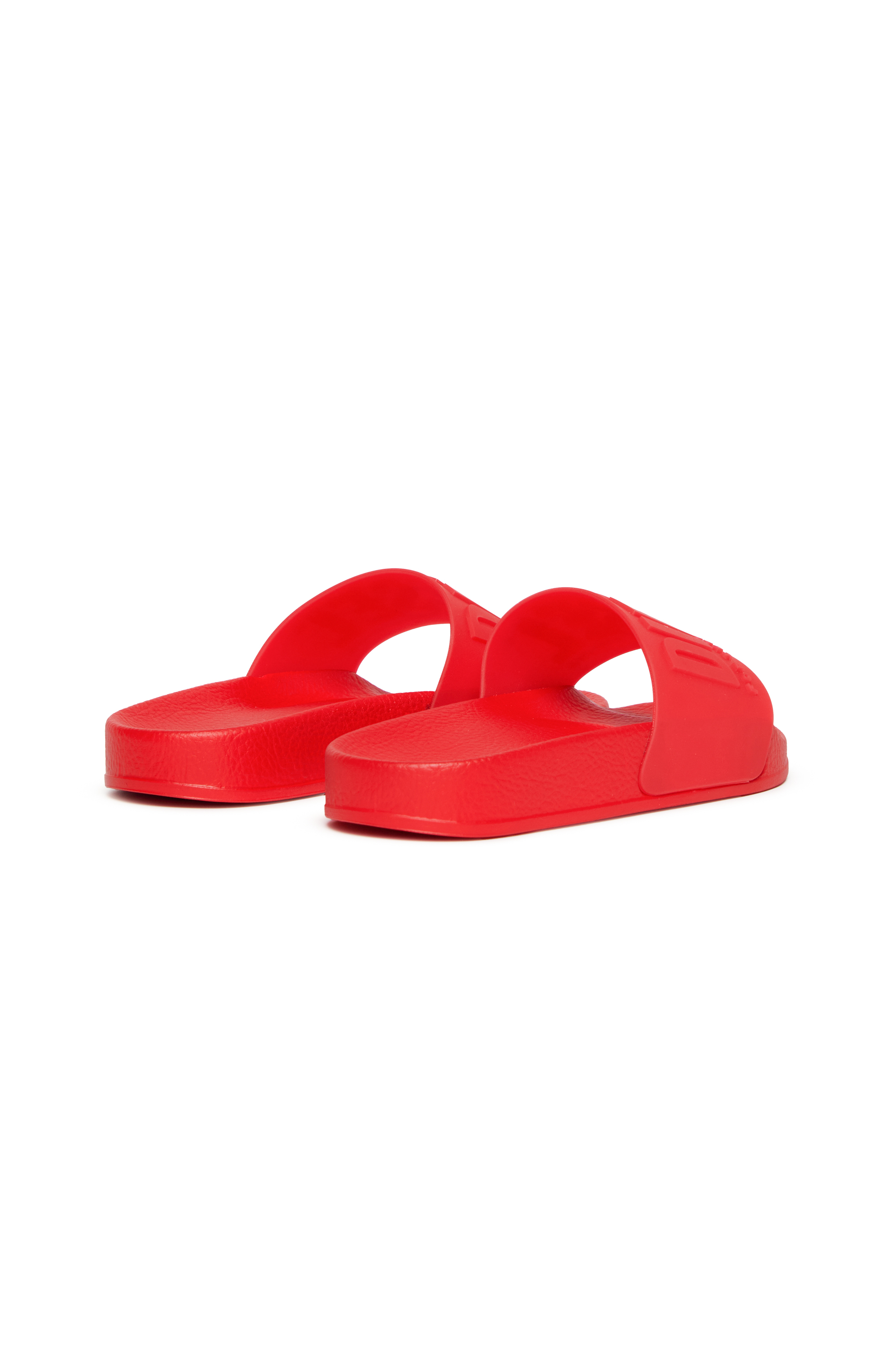 Diesel - SA-MAYEMI CC, Unisex Pool-Slides aus semitransparentem Gummi in Rot - 3