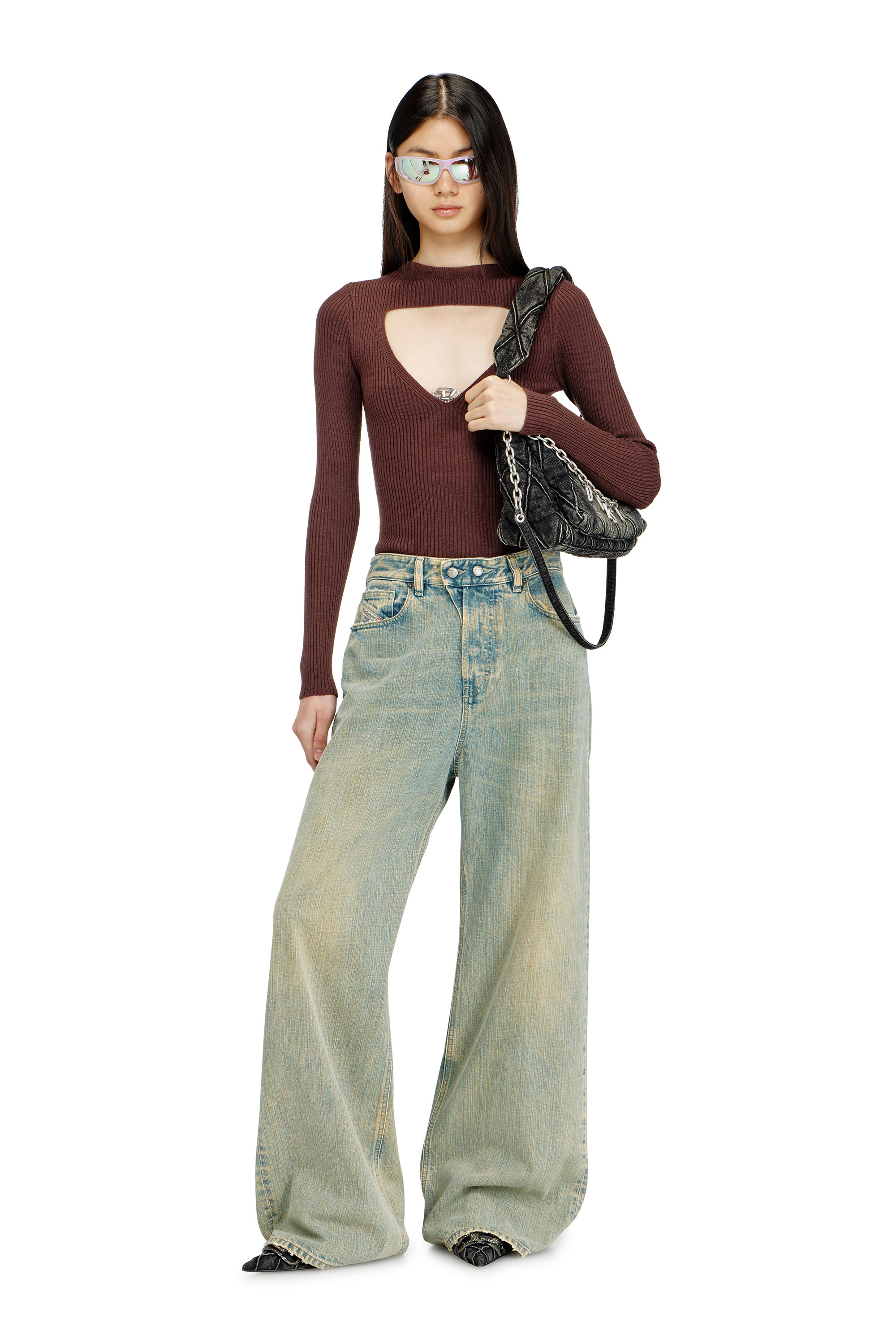 Diesel - Damen Relaxed Jeans 1996 D-Sire 007CY, Mittelblau - 2