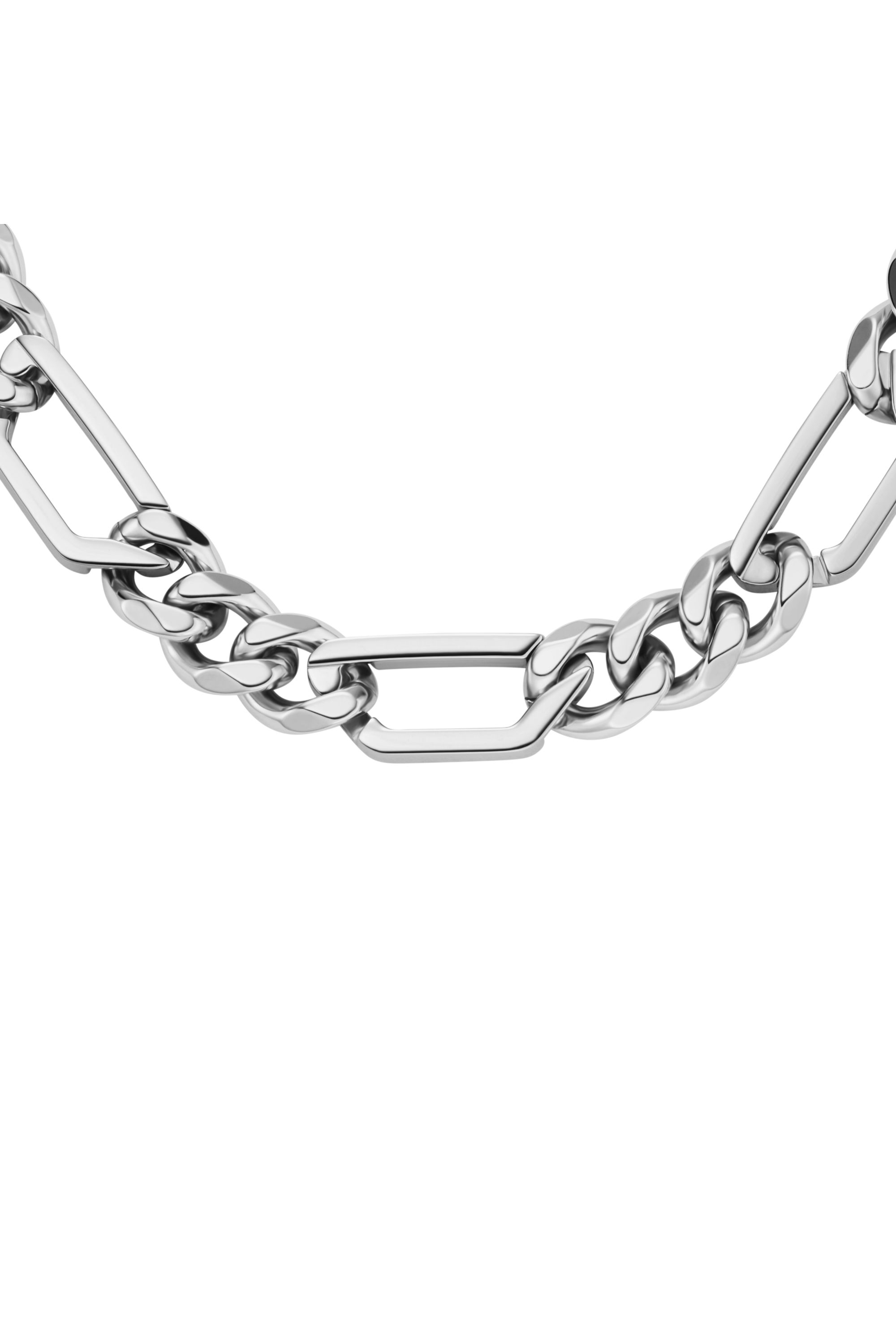 Diesel - DX1626040 JEWELLERY, Unisex Halskette mit Kettendesign aus Edelstahl in Silber - 2