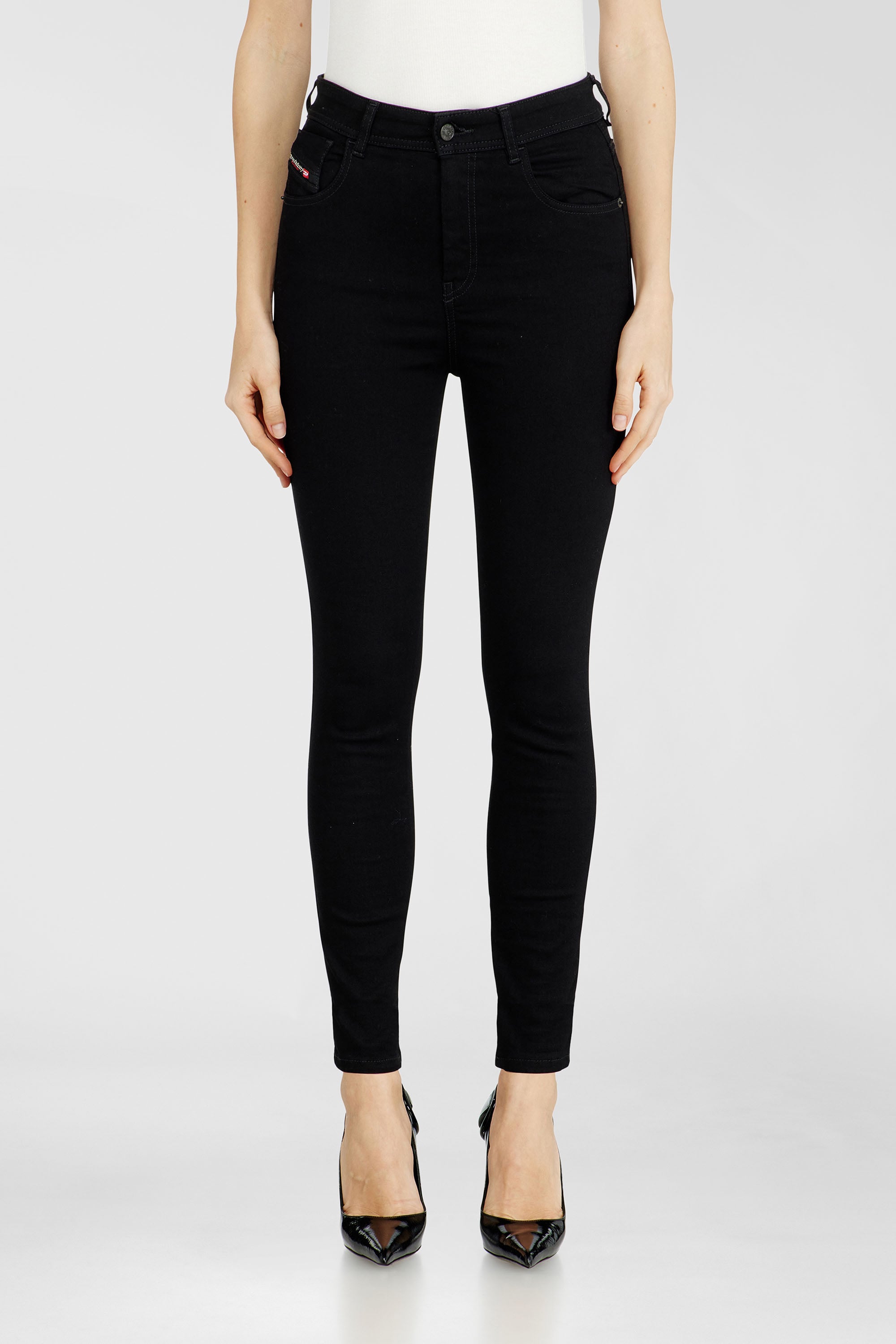Diesel - Damen Skinny Jeans 1984 Slandy-High 069EF, Schwarz/Dunkelgrau - 1