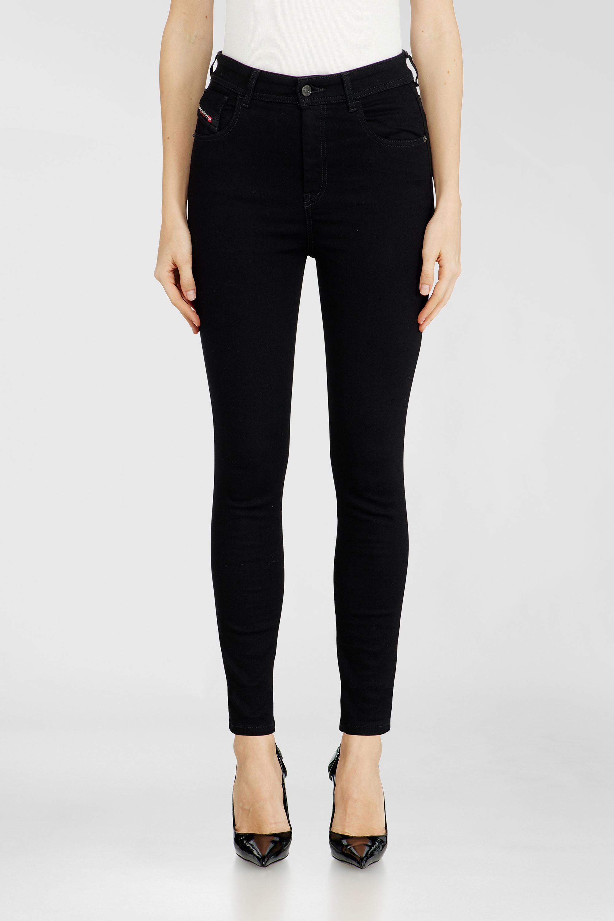 Diesel - Damen Skinny Jeans 1984 Slandy-High 069EF, Schwarz/Dunkelgrau - 4