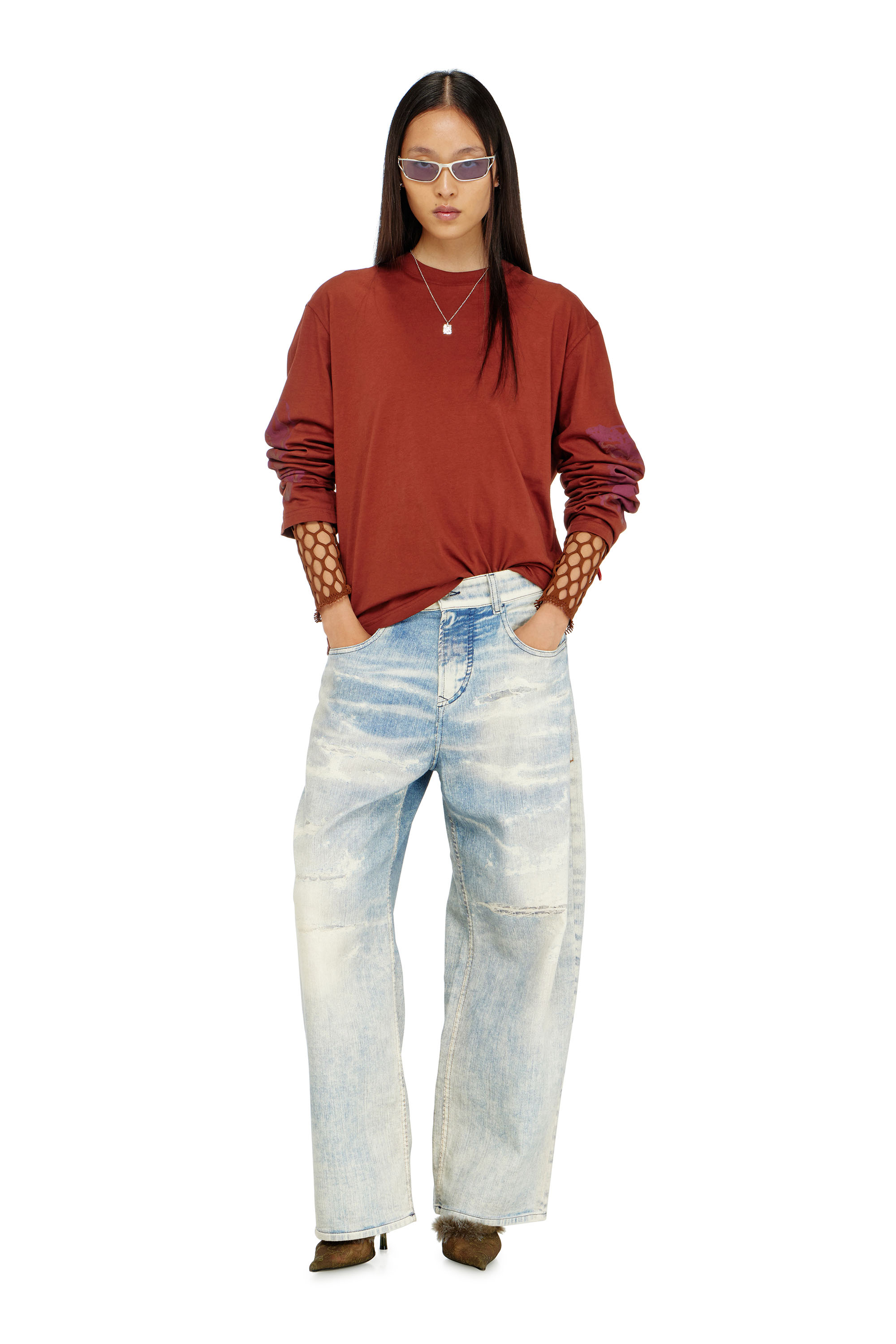 Diesel - Unisex Relaxed 2097 D-Enim-M Joggjeans&reg; 068XM, Hellblau - 2
