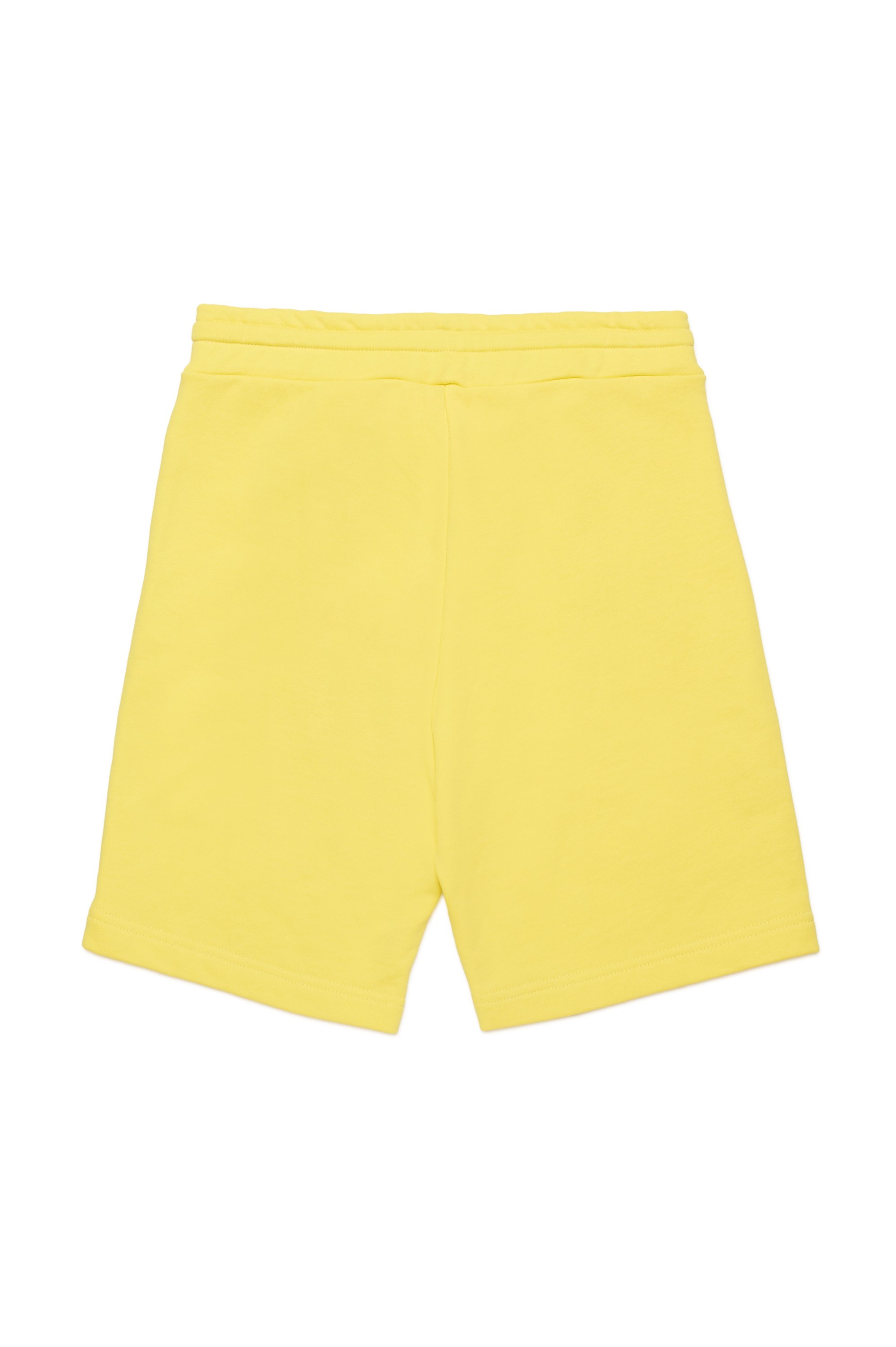 Diesel - PBASESHORT, Man's Sweat shorts with dégradé logo in Yellow - 2