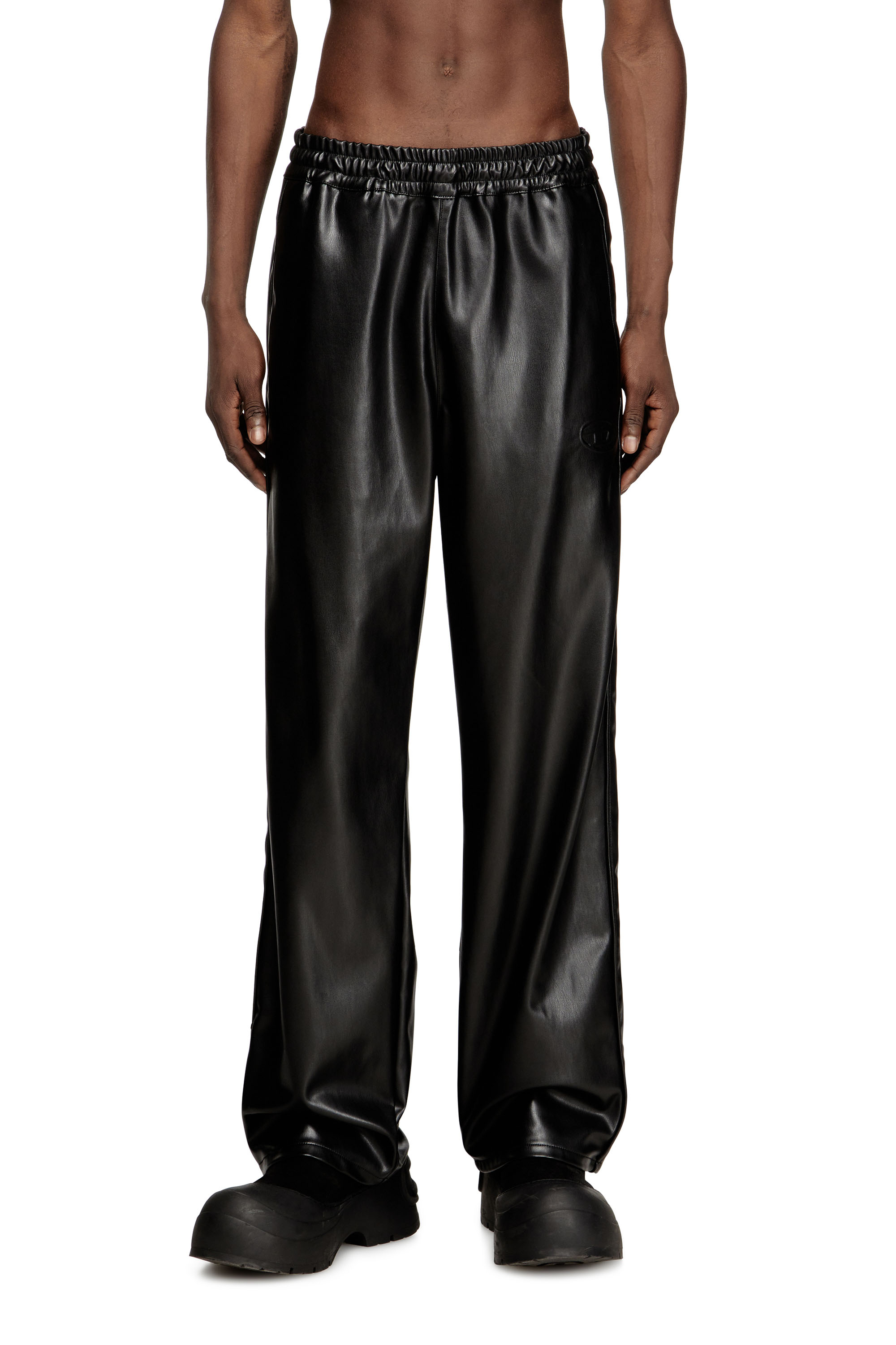 P-ARTEN-PIPING-PGBX, Schwarz Diesel - P-ARTEN-PIPING-PGBX, Herren Trainingshosen aus beschichtetem Stoff in Schwarz - 3