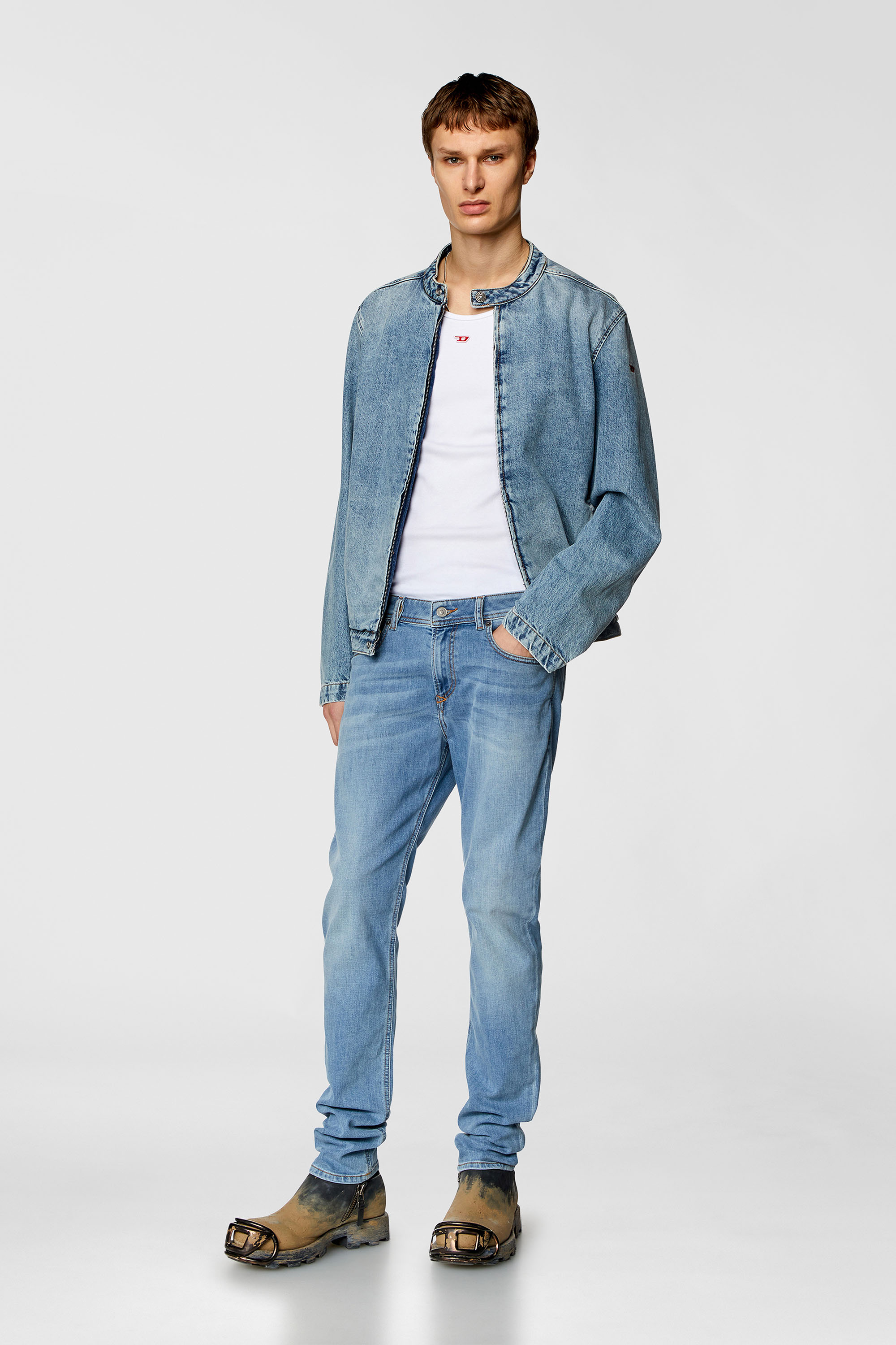 Diesel - Herren Skinny Jeans 1979 Sleenker 09H62, Hellblau - 2