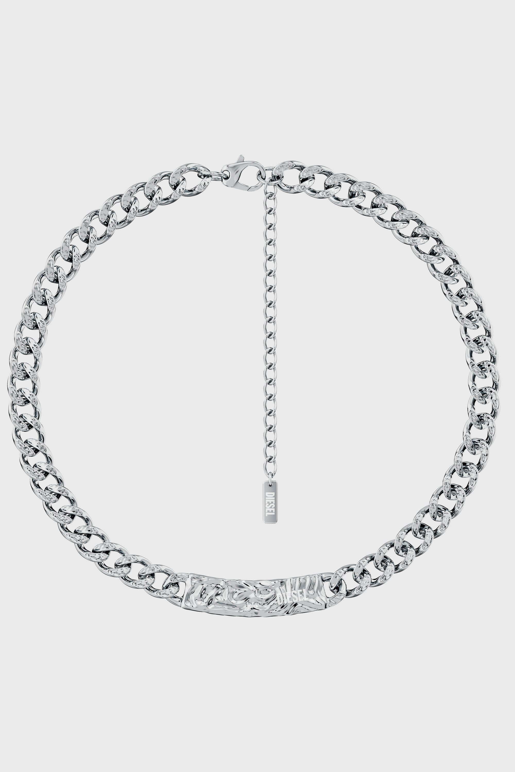Diesel - DX1733040, Unisex Kettenhalskette aus Edelstahl in Silber - 1