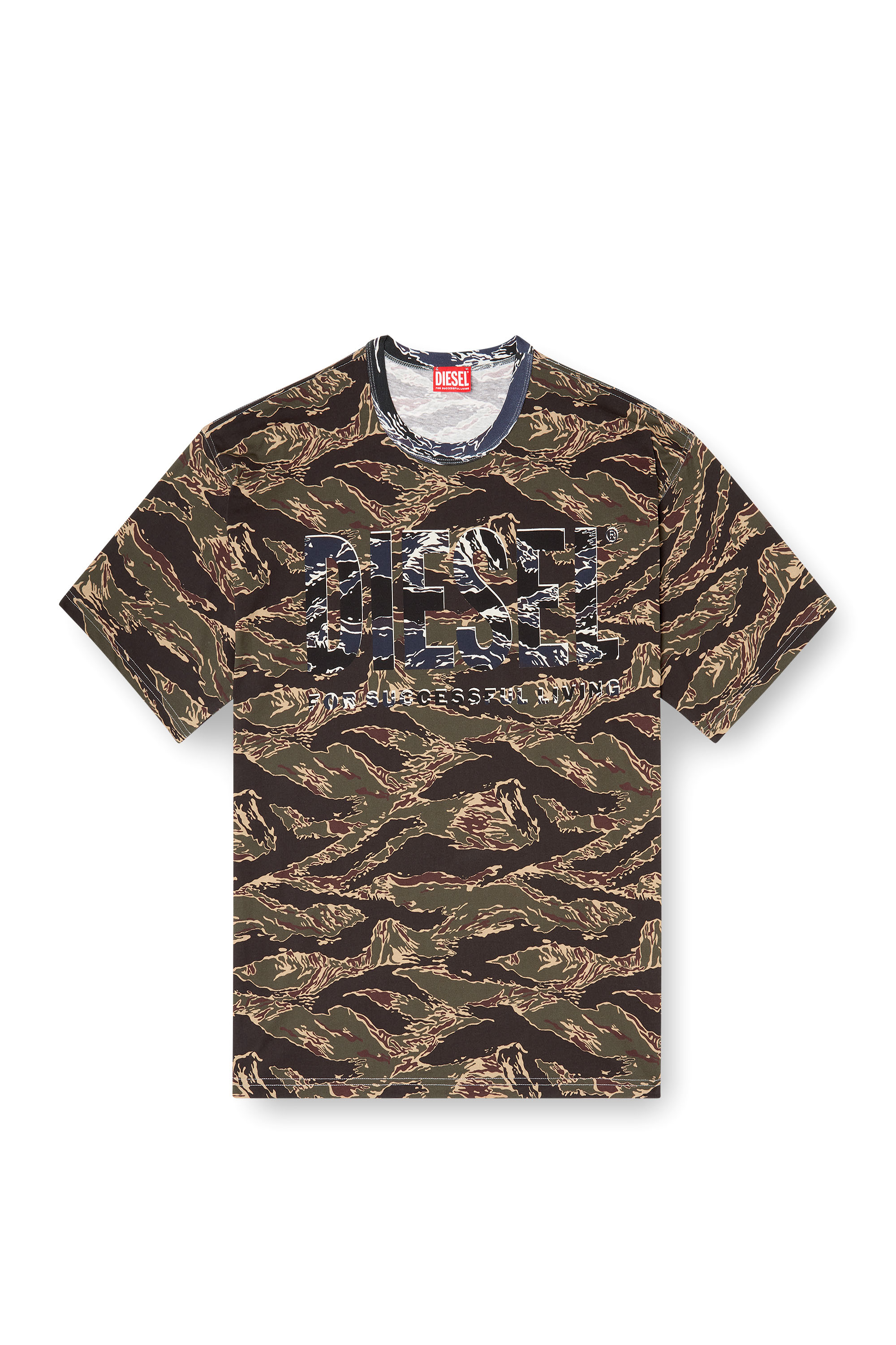 Diesel - T-BOXT-T22, Herren Camo-T-Shirt mit Camo-Logo in null - 3