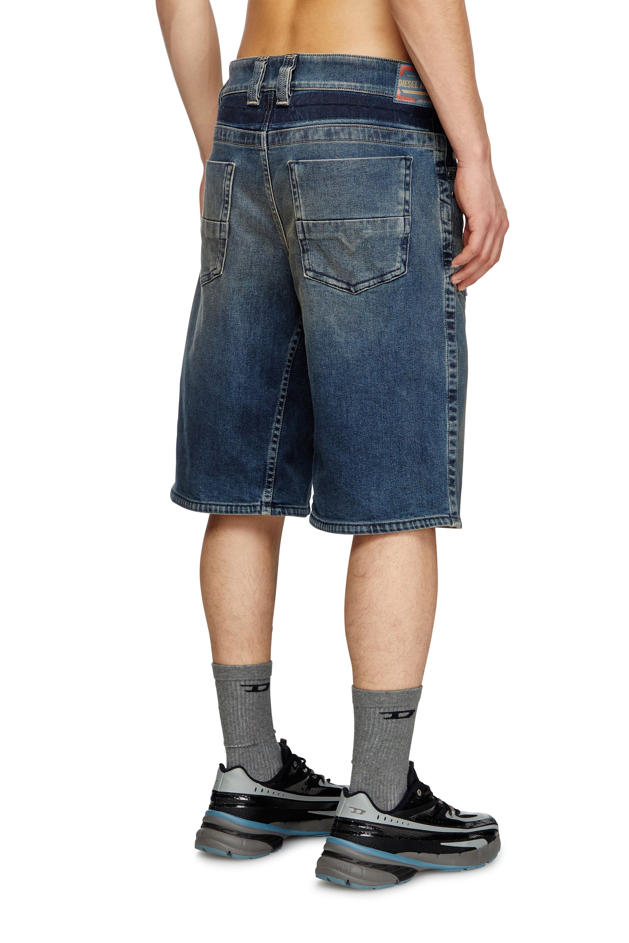 Diesel - D-MACRO-RE SHORT, Herren Bermudashorts aus Rehab-Denim in Dunkelblau - 4