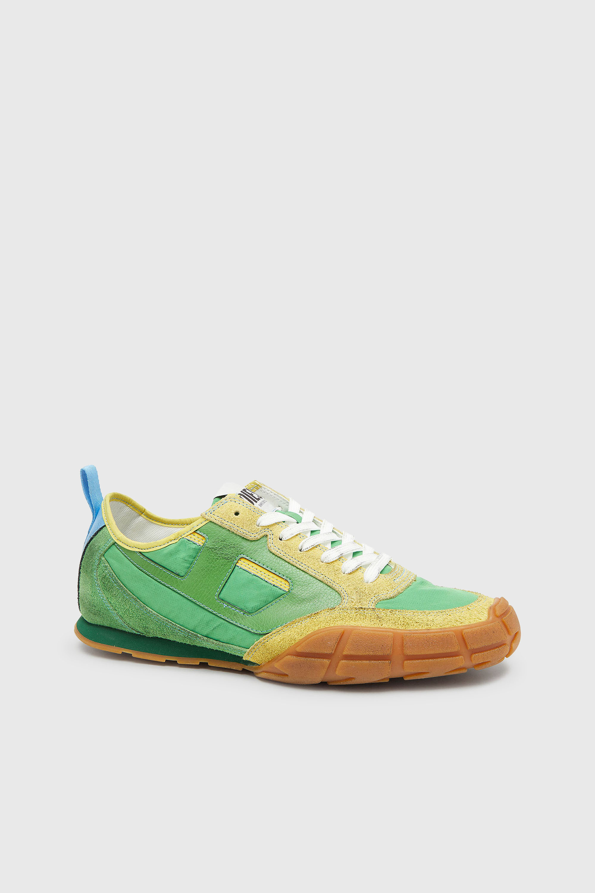 Diesel - S-PAGODHA LOW, Herren S-Pagodha &ndash; Sneakers aus Leder und Nylon in Gr&uuml;n - 6