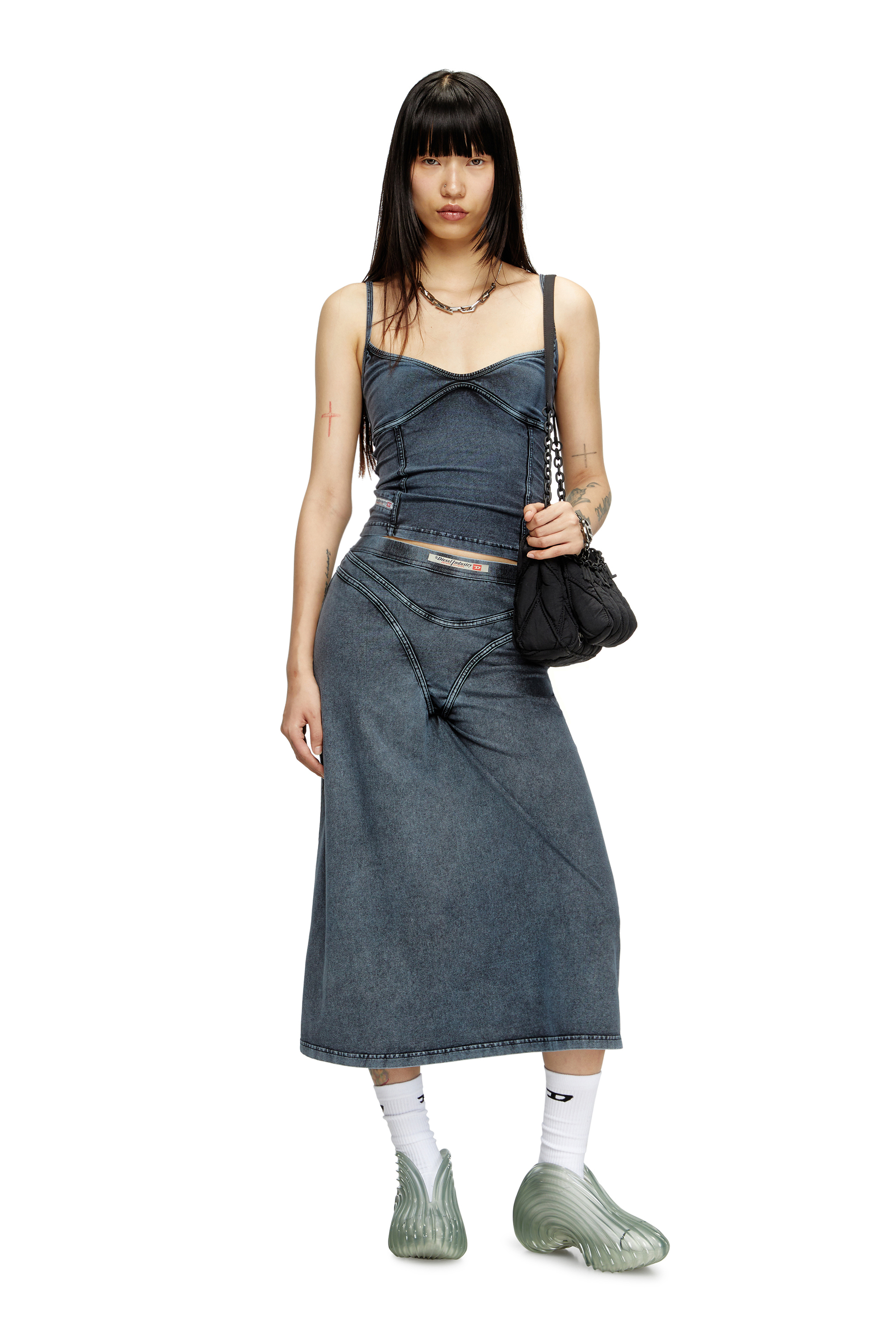 MELISSA QUANTUM SNEAKERS X, Hellgrau Diesel - MELISSA QUANTUM SNEAKERS X, Unisex Sneaker zum Schlüpfen aus Melflex® in Hellgrau - 7