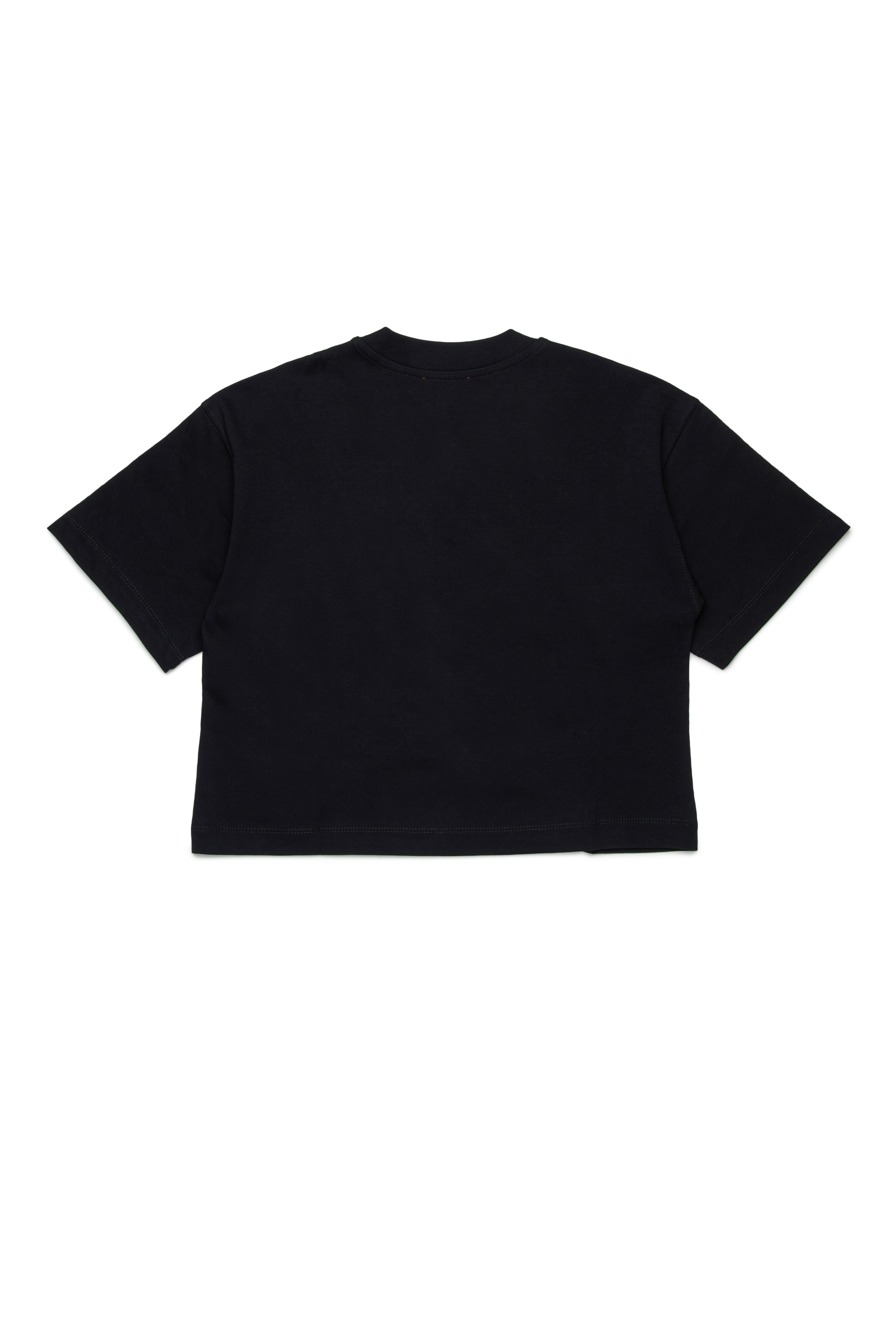 Diesel - TIXAN, Damen Baumwoll-T-Shirt mit zentralem Logo in Schwarz - 2