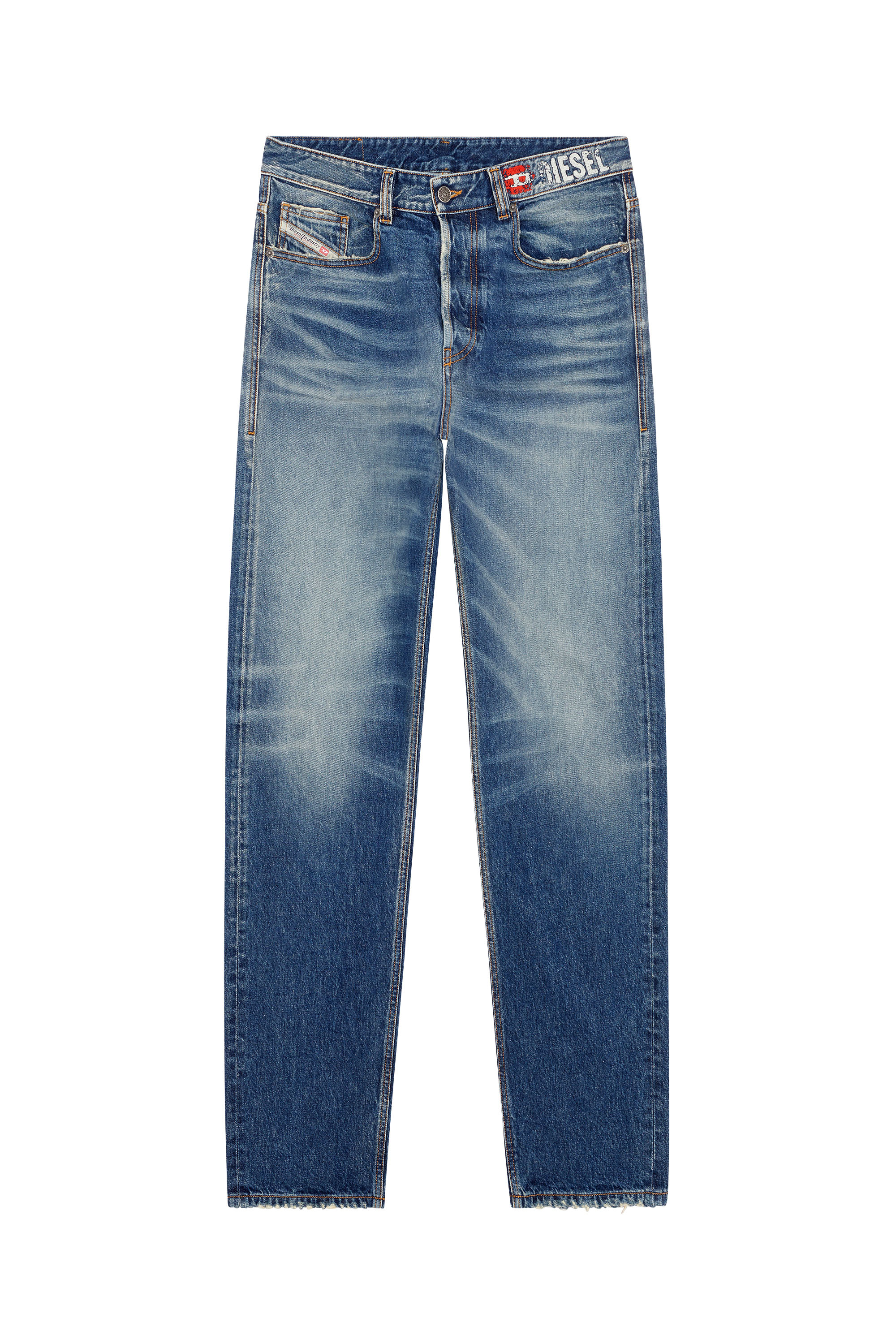 Diesel - Straight Jeans 2010 D-Macs 09H02, Mittelblau - Image 5