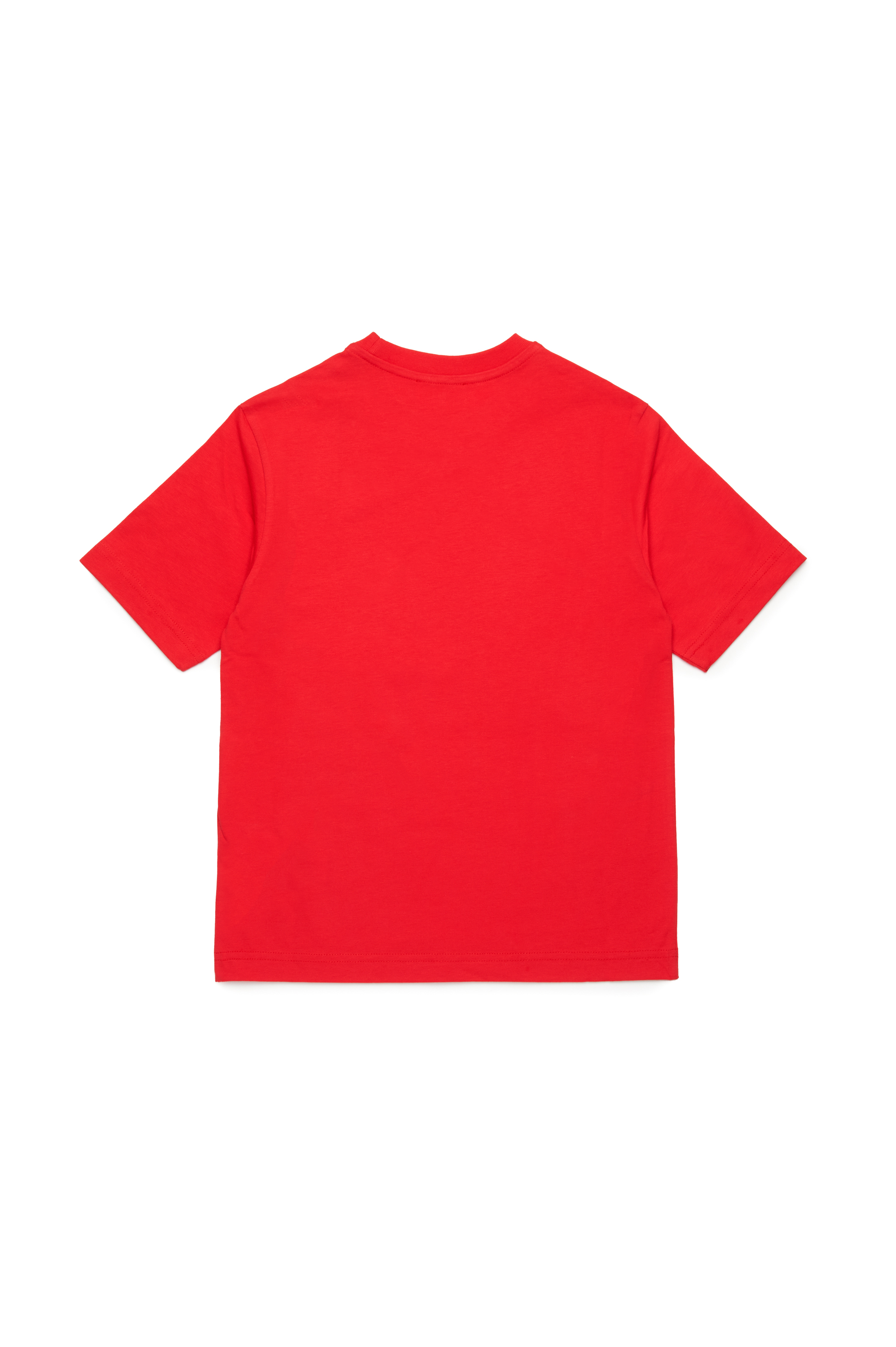 Diesel - MTFIND OVER, Herren T-Shirt mit Biscotto-Logo in Rot - 2