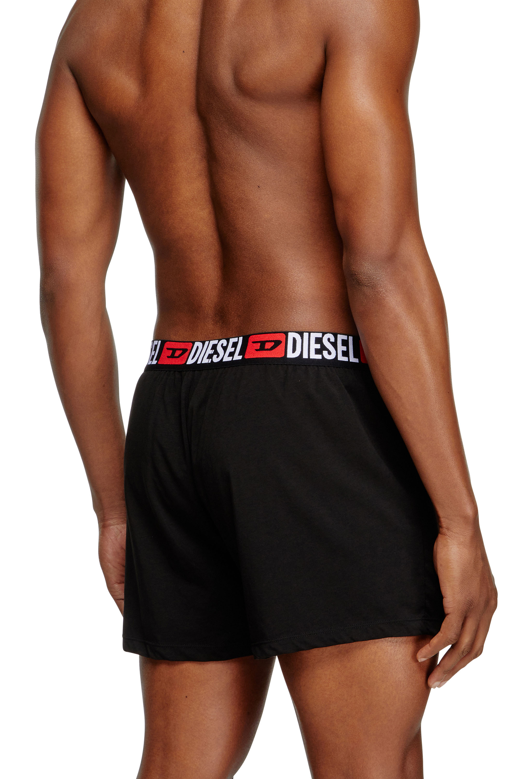 Diesel - STARKIE-D-CORE, Herren Boxershorts mit Allover-Logo am Bund in Schwarz - 4