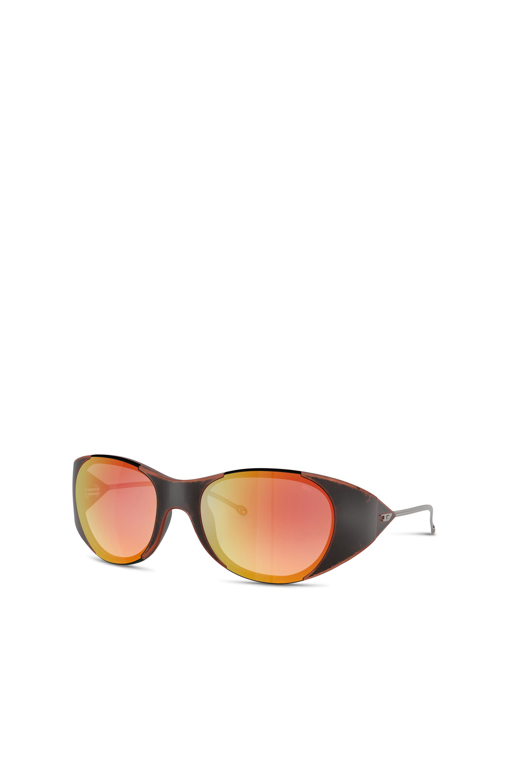 Diesel - 0DL3003, Unisex Ovale Sonnenbrille in Orange/Grau - 4