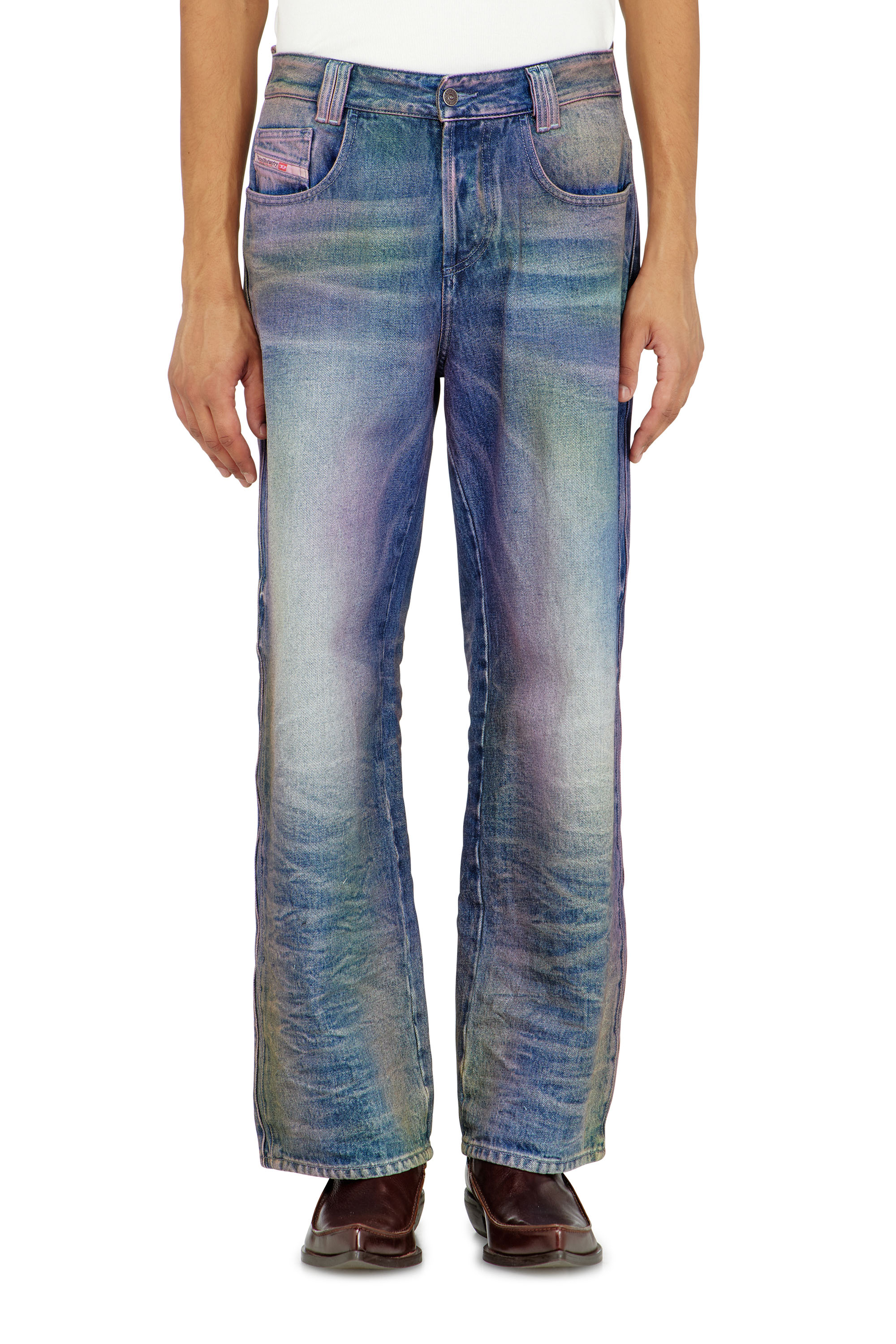 Diesel - Unisex Relaxed Jeans 1982 D-Hakou 007FW, Mittelblau - 4