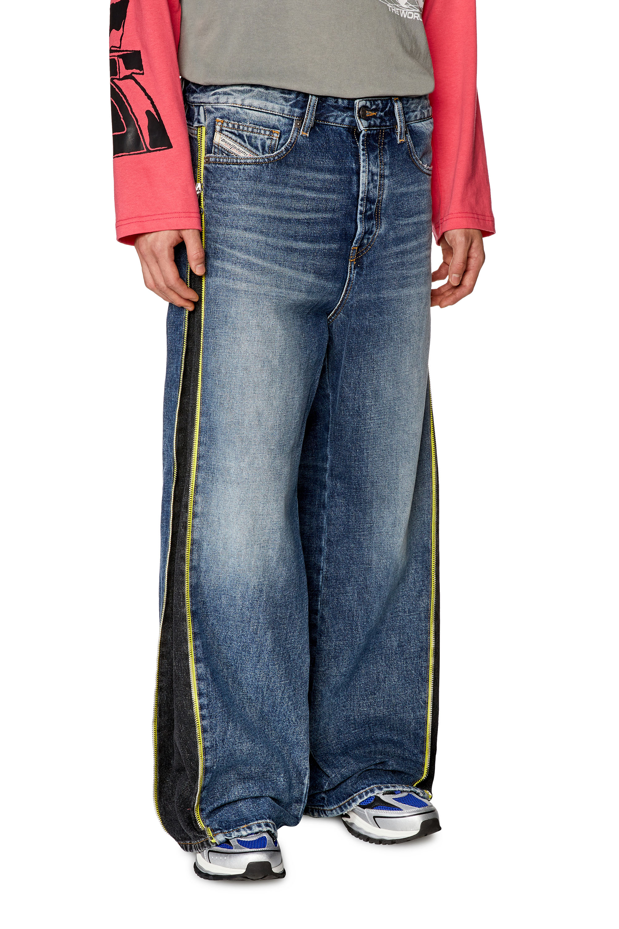 Diesel - D-Rise 007R9 Straight Jeans, Mittelblau - Image 1