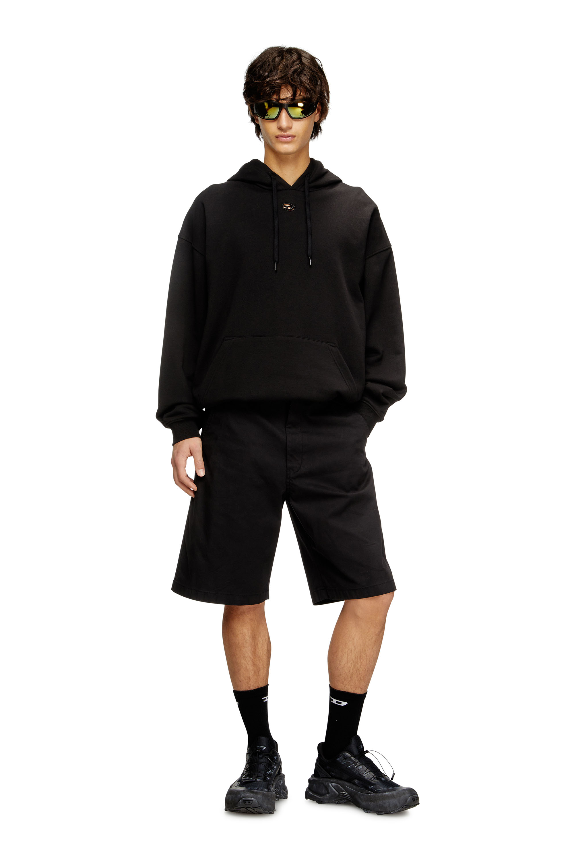 Diesel - P-HANT-CHINO-SHORT-EPCH, Herren Baumwollshorts mit Stonewash-Behandlung in Schwarz - 2