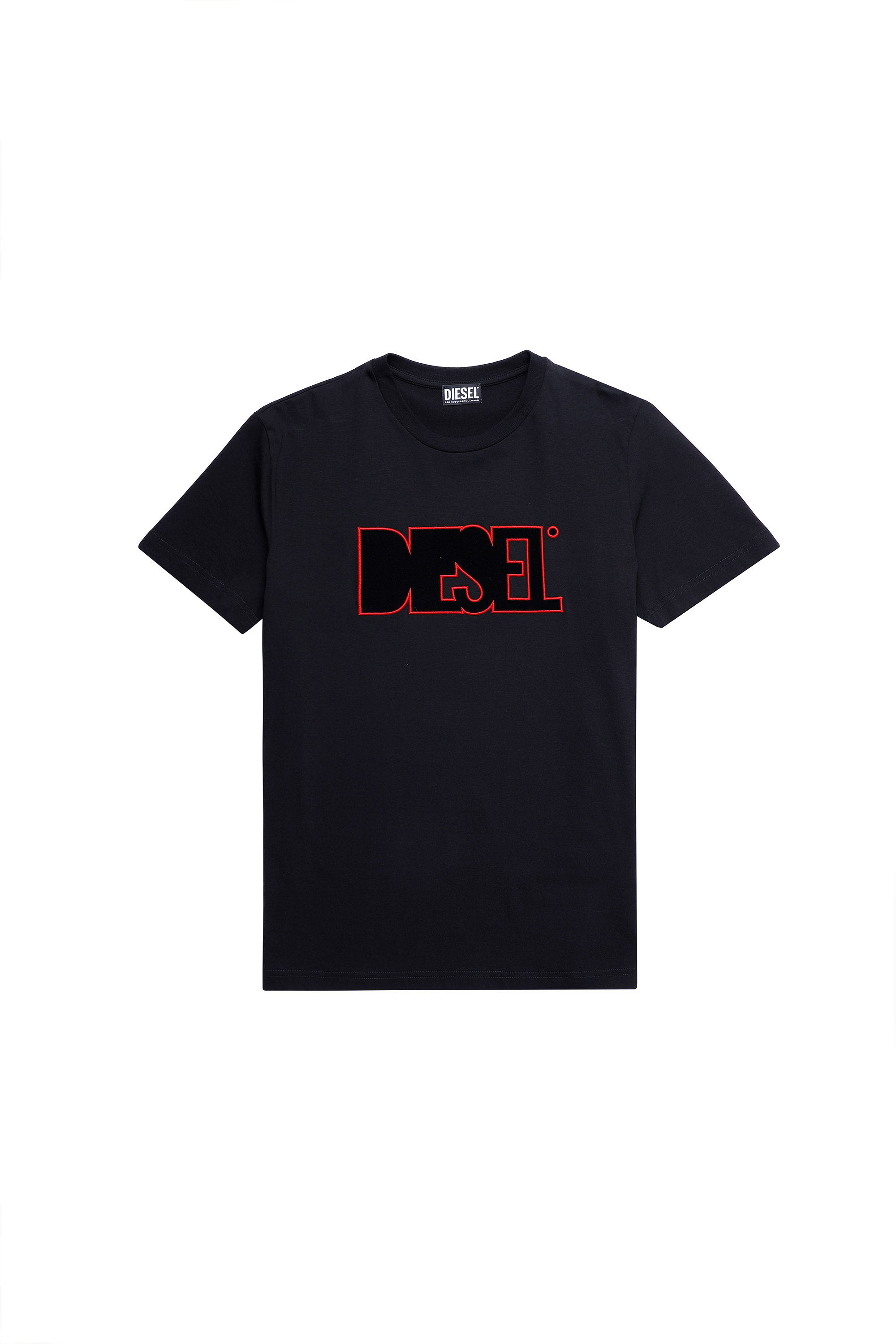 T-DIEGOS-B8, Schwarz/Rot - T-Shirts