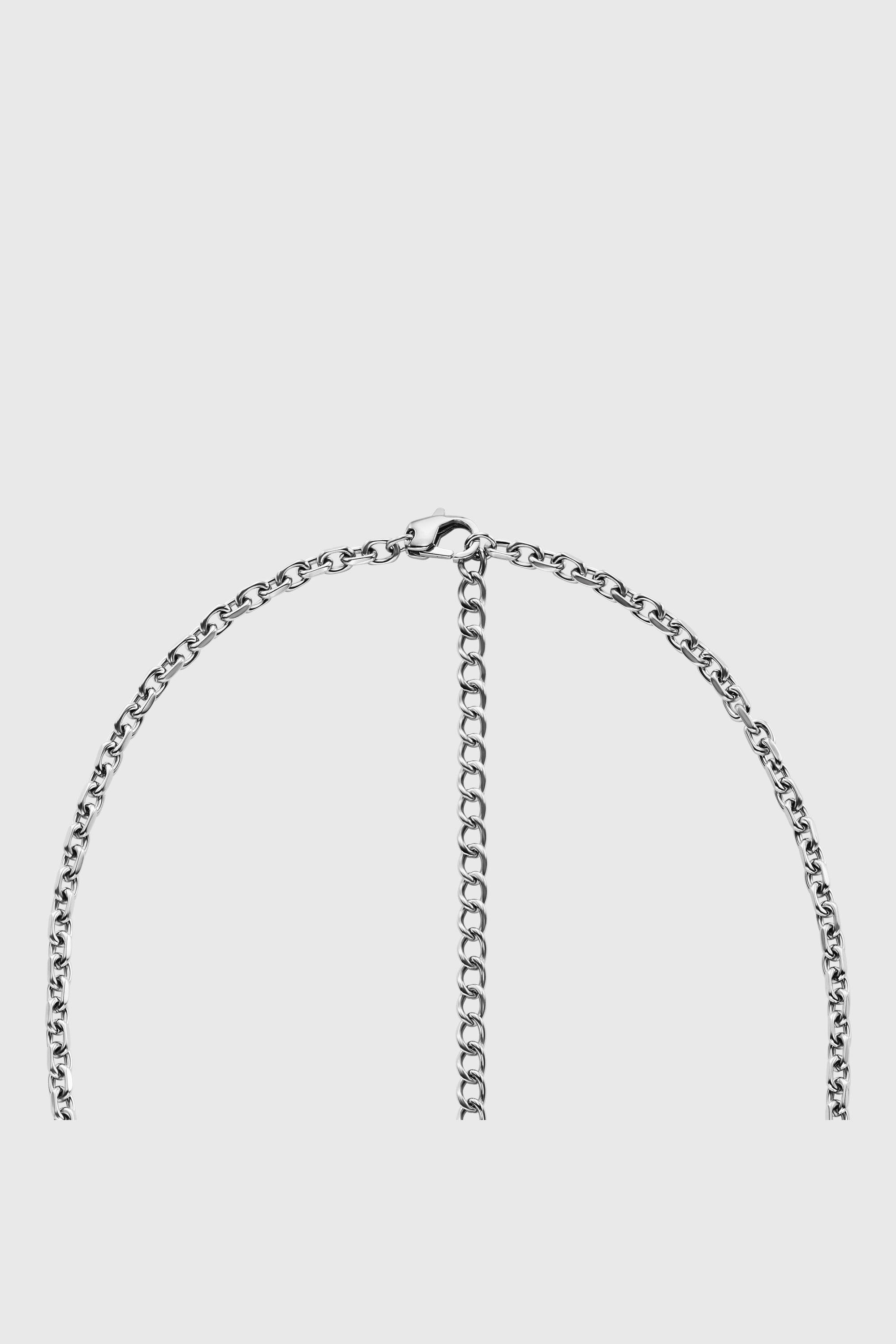 Diesel - DX1745040, Unisex Charm-Halskette aus Edelstahl in Silber - 3