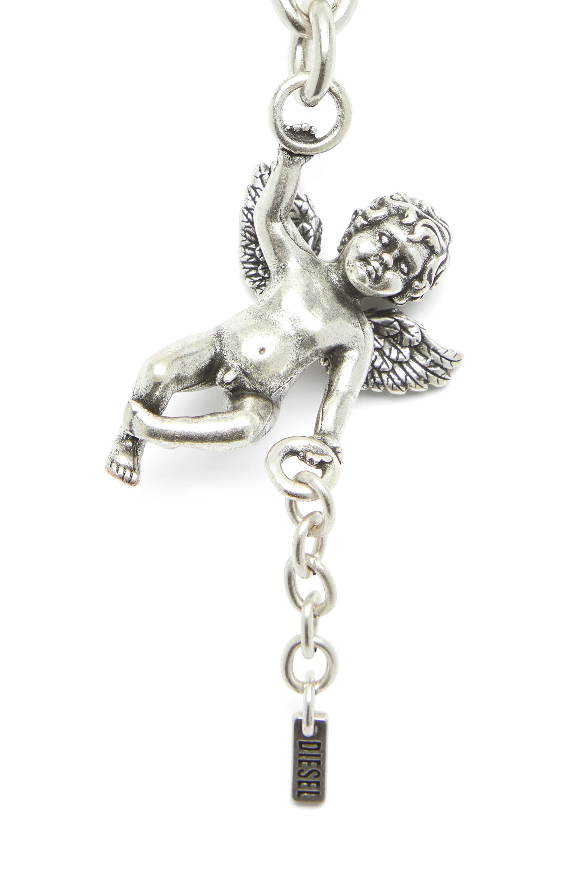 Diesel - CHARM-ANGEL, Damen Metall-Engelsanh&auml;nger in Silber - 2
