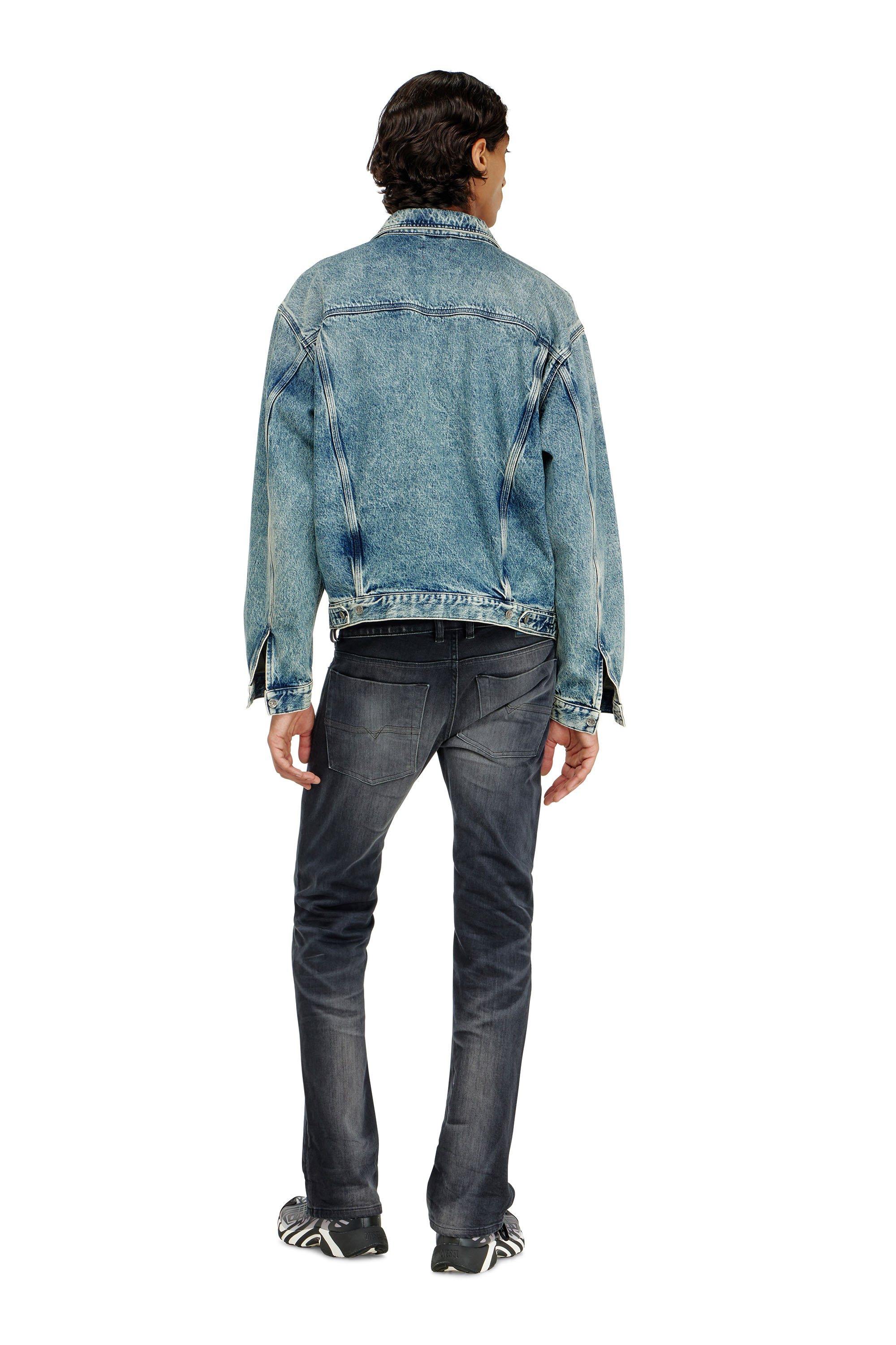 Diesel - Herren Bootcut Jeans 2007 Zatiny 09P38, Schwarz/Dunkelgrau - 3
