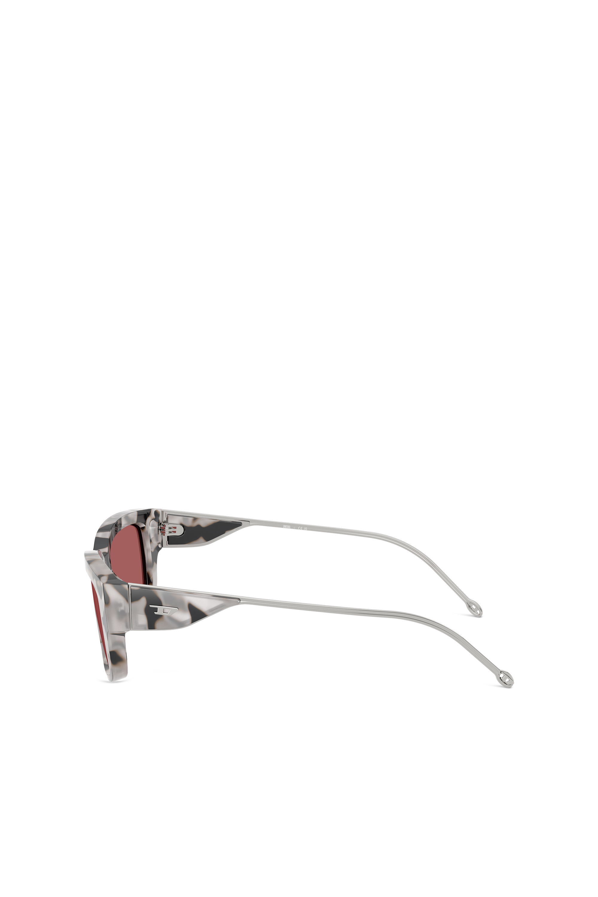 Diesel - 0DL2002, Unisex Essentielles Modell Brille in Rot - 2