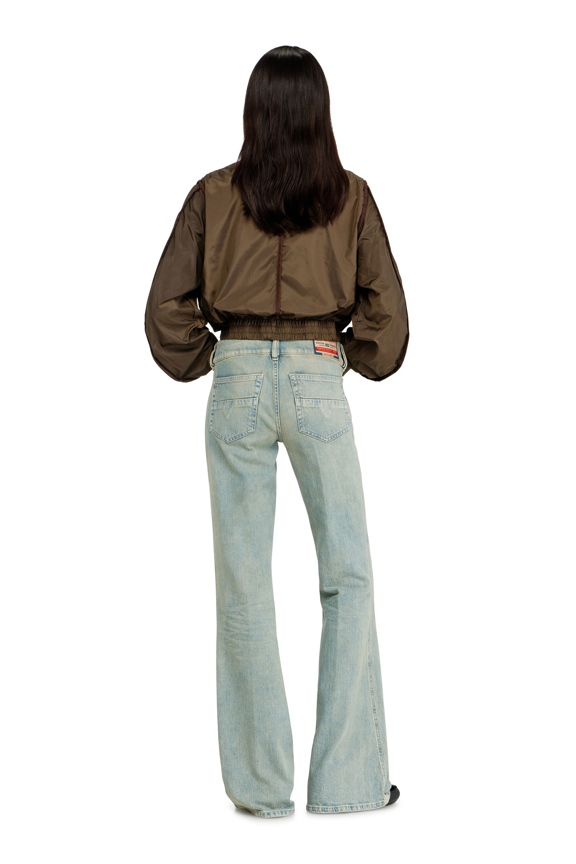 Diesel - Damen Bootcut Jeans D-Hush 09N33, Mittelblau - 3