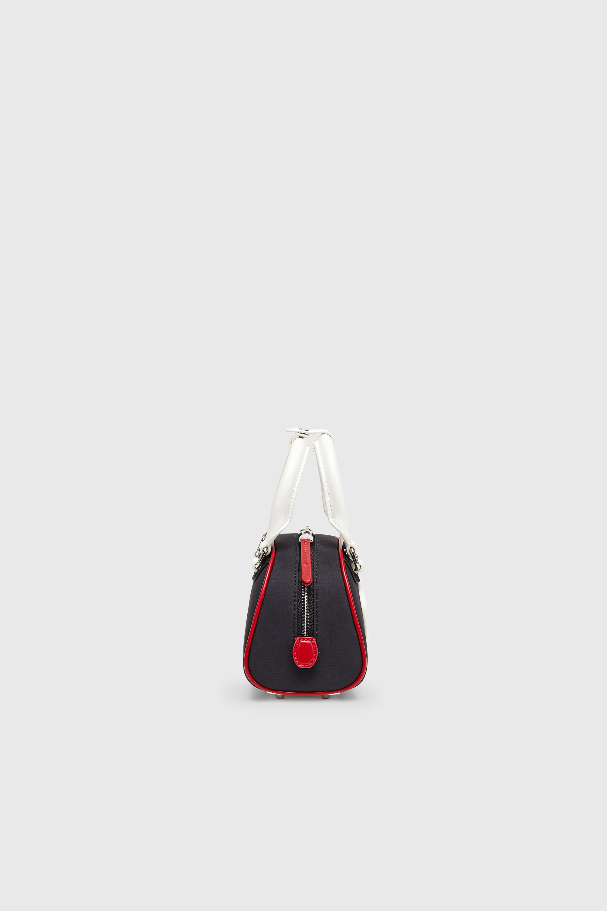 Diesel - 1DR DOME CROSSBODY, Damen 1DR Dome-Colourblock-Kleine-Bowling-Tasche in Schwarz/Weiss - 5