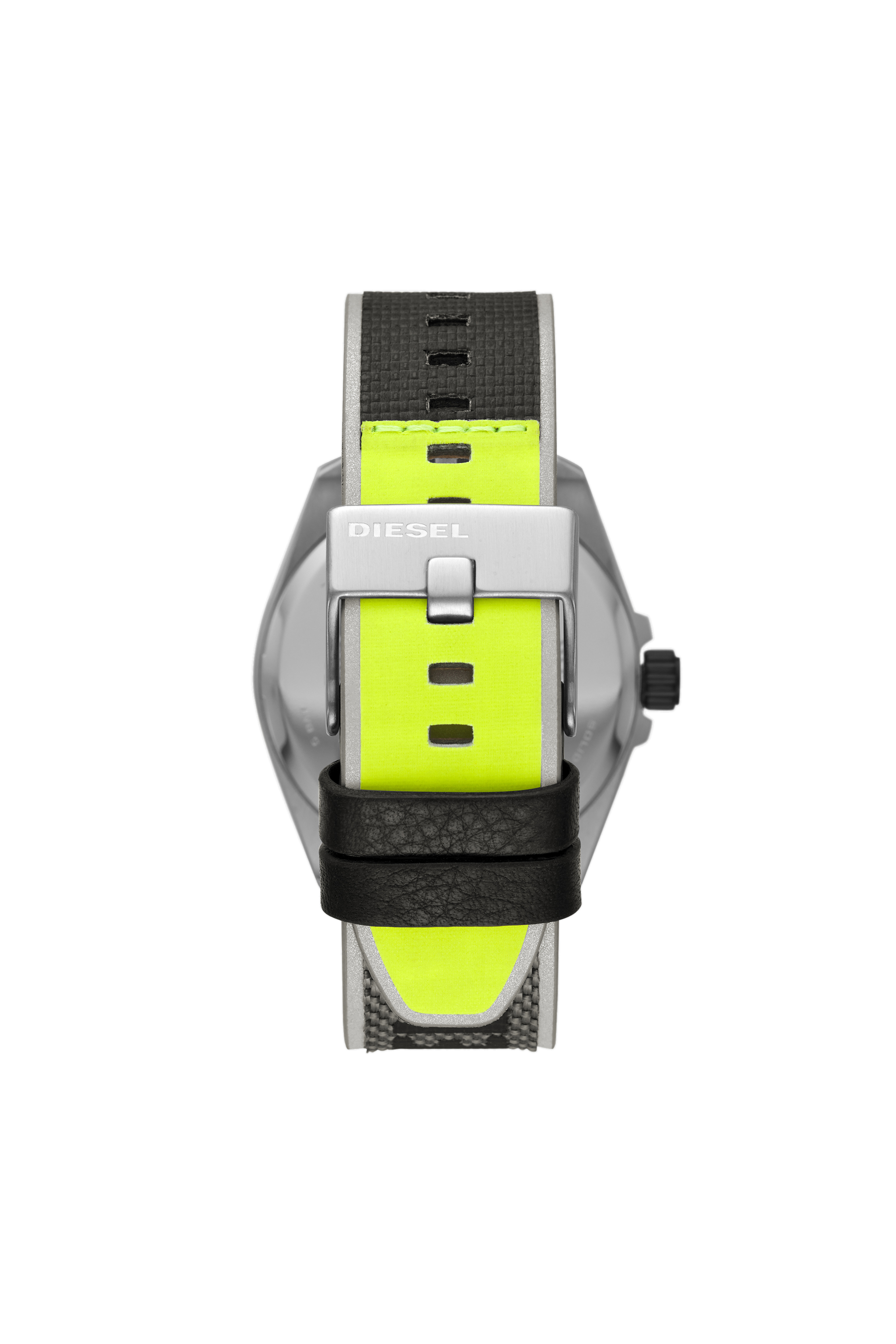 Diesel - DZ1902, Herren MS9-Armbanduhr mit drei Zeigern und schwarzem Nylonarmband in Grau - 2