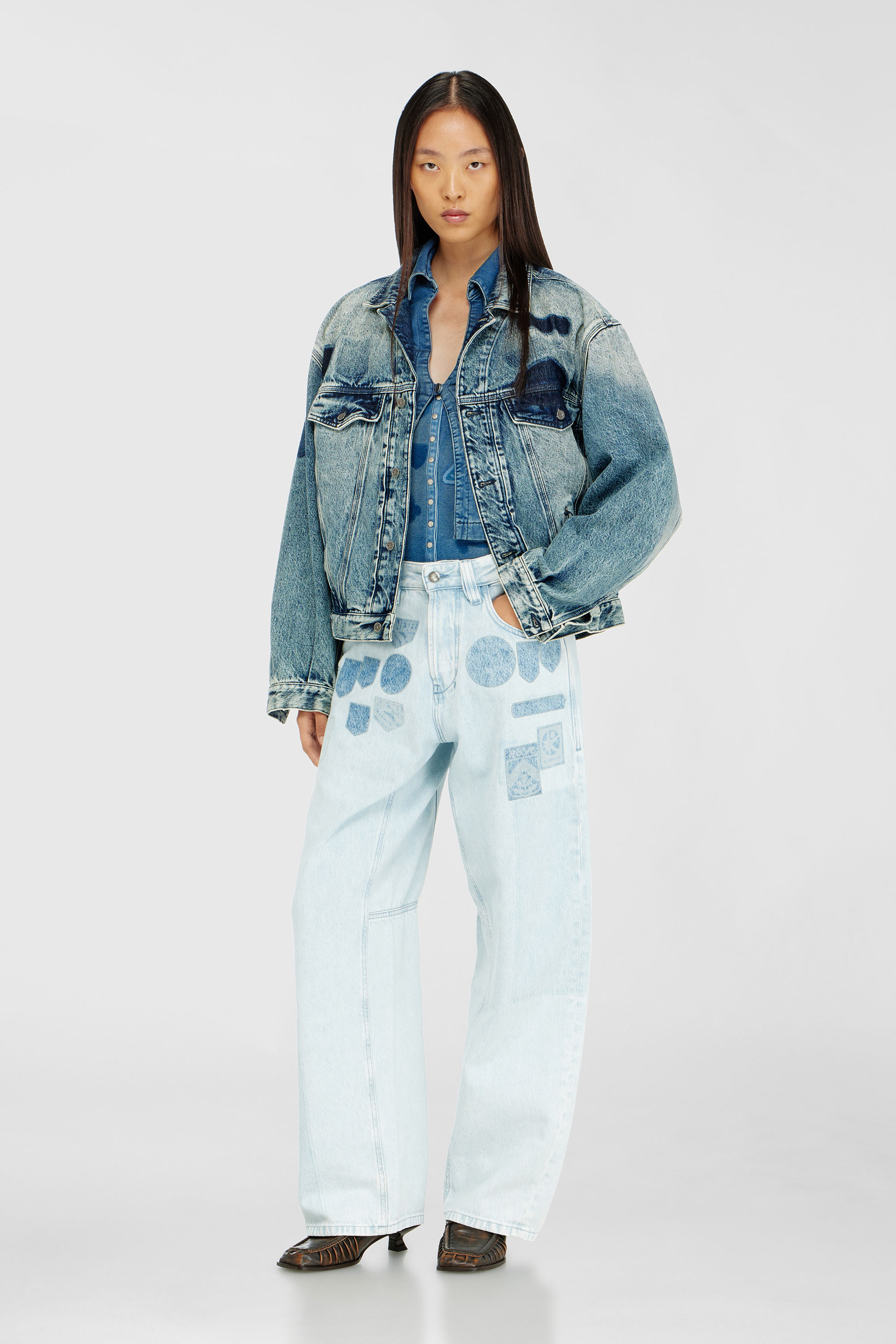 Diesel - Unisex Relaxed Jeans 1997 D-Enim-M 0IFBQ, Hellblau - 1