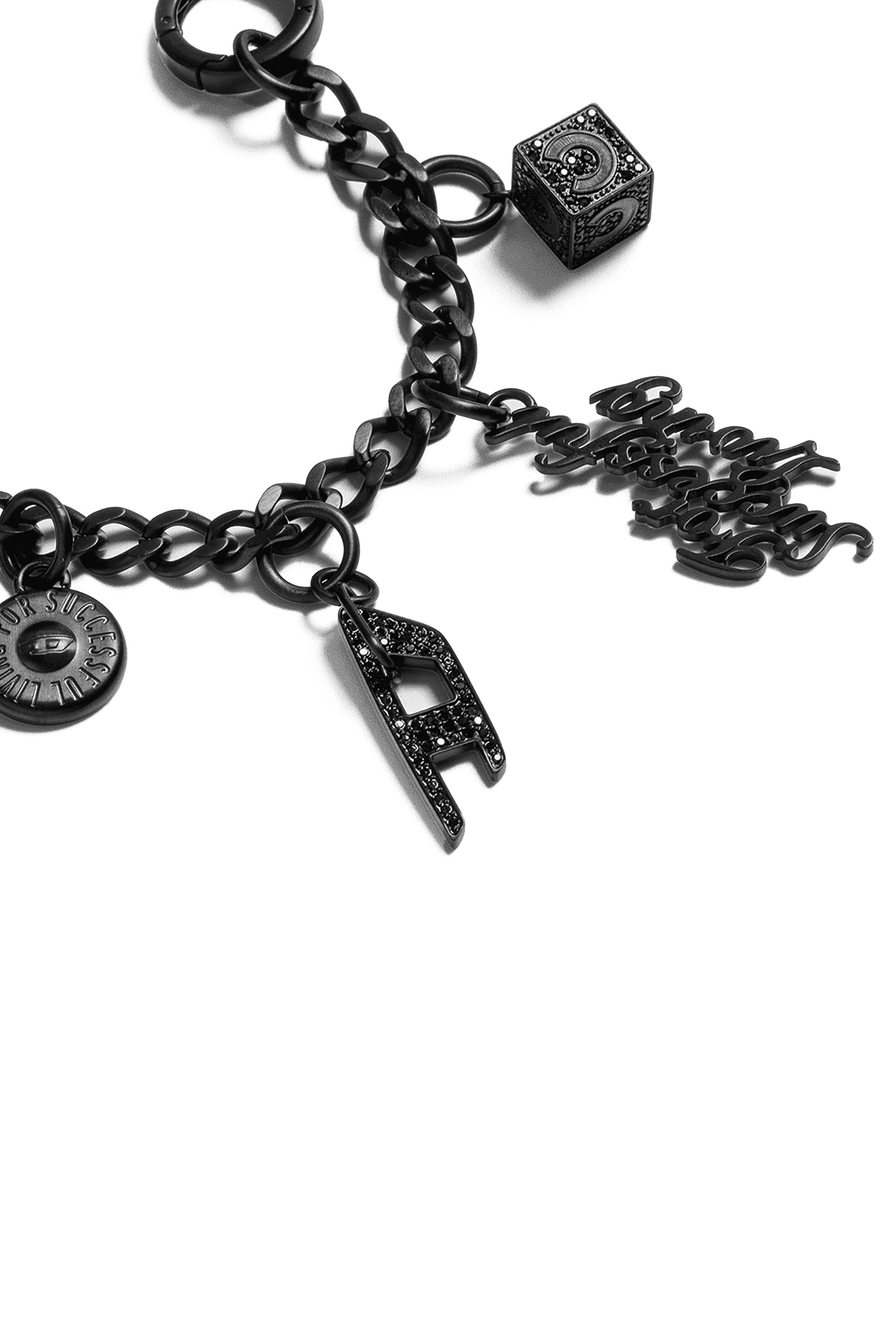 Diesel - 60374 CASETIFY  CHARMS CHAIN, Unisex Anhänger Dünn Silber in Schwarz - 2