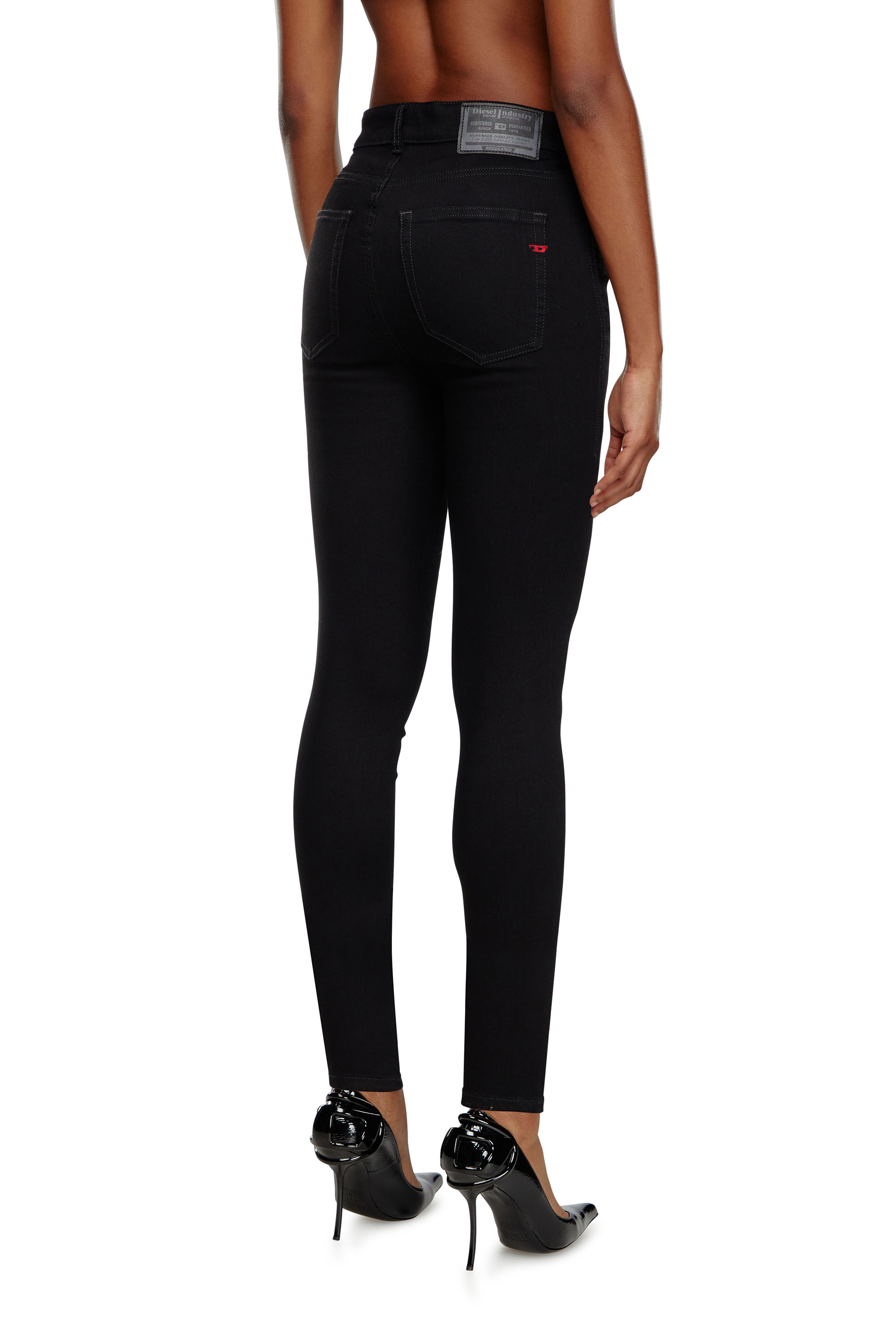 Diesel - Damen Skinny Jeans 1984 Slandy-High 069EF, Schwarz/Dunkelgrau - 4
