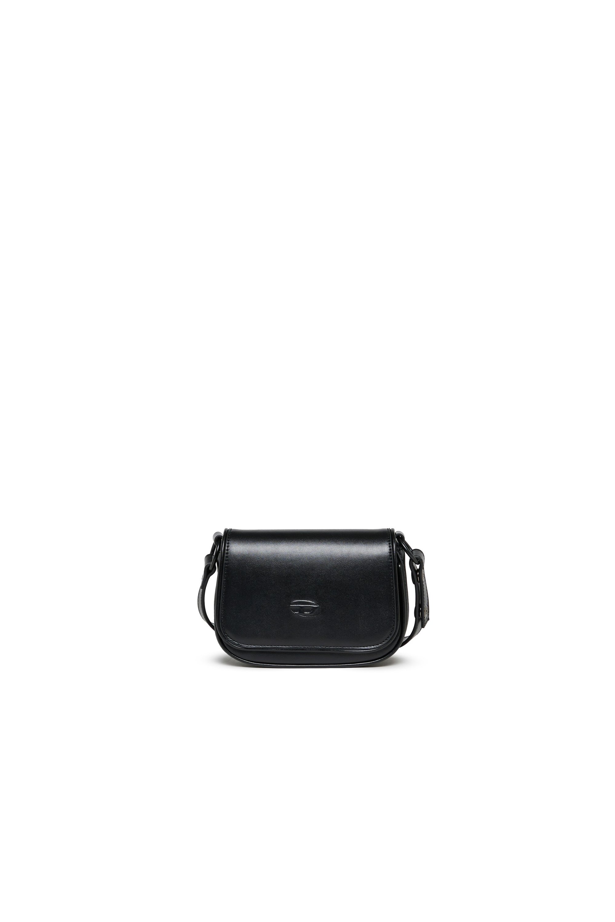 Diesel - WIRT, Woman's WIRT - Crossbody bag with embossed Oval D logo in Black - 1
